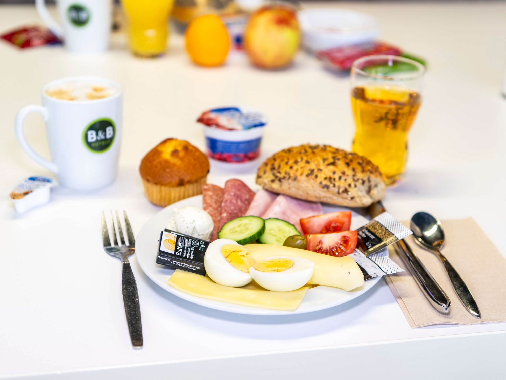 Frühstück im B&B HOTEL Düsseldorf-Hilden
