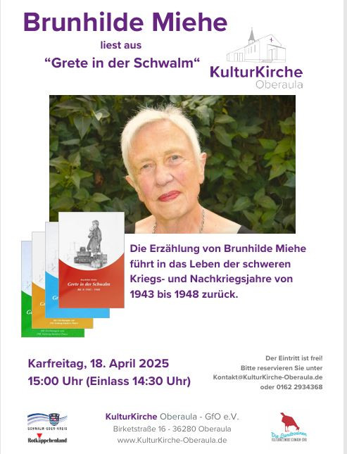 Brunhilde Miehe liest aus "Grete in der Schwalm"