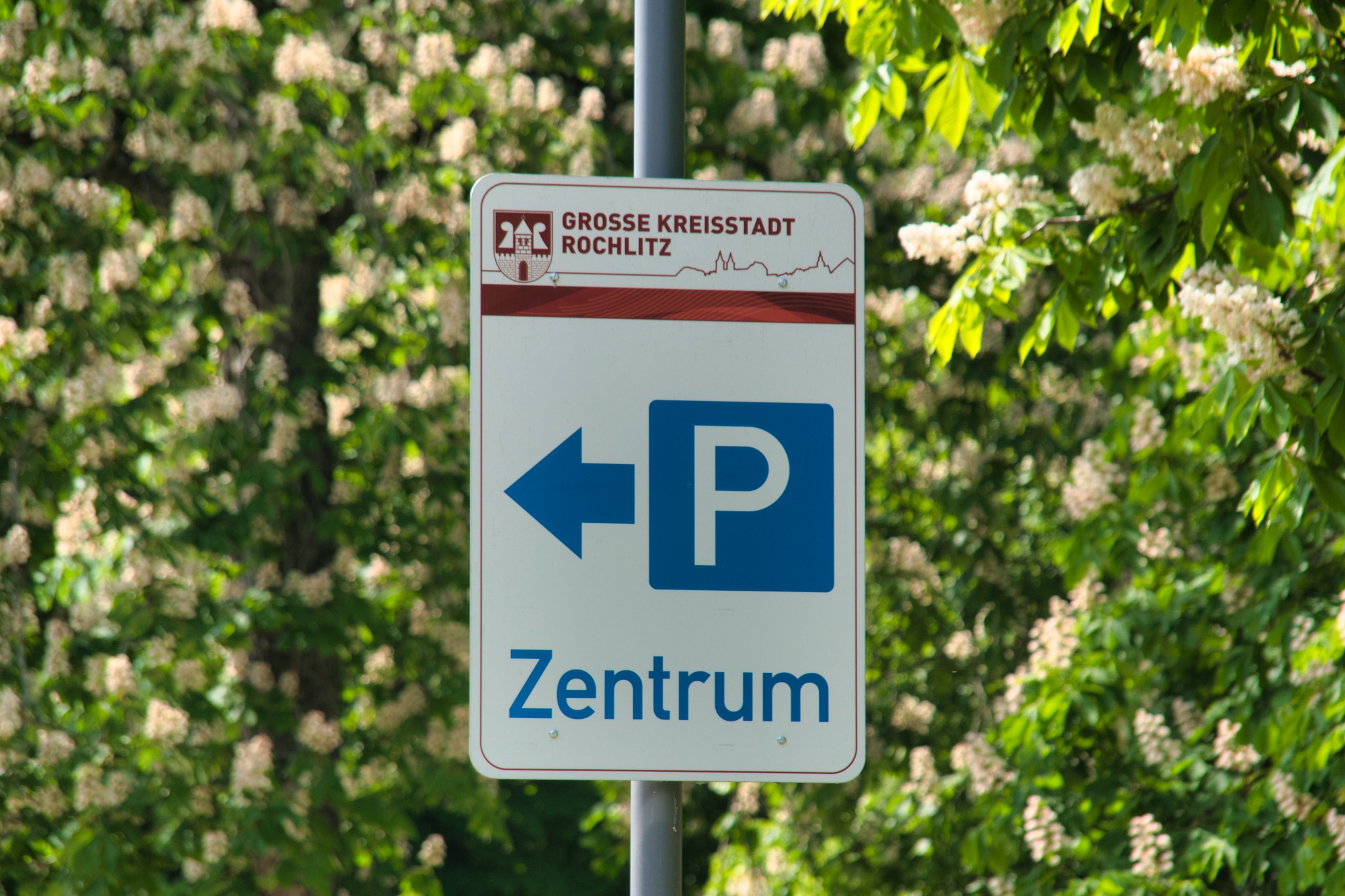 Parkplatz Zentrum – „An der Bleiche“ in der Uferstraße in Rochlitz