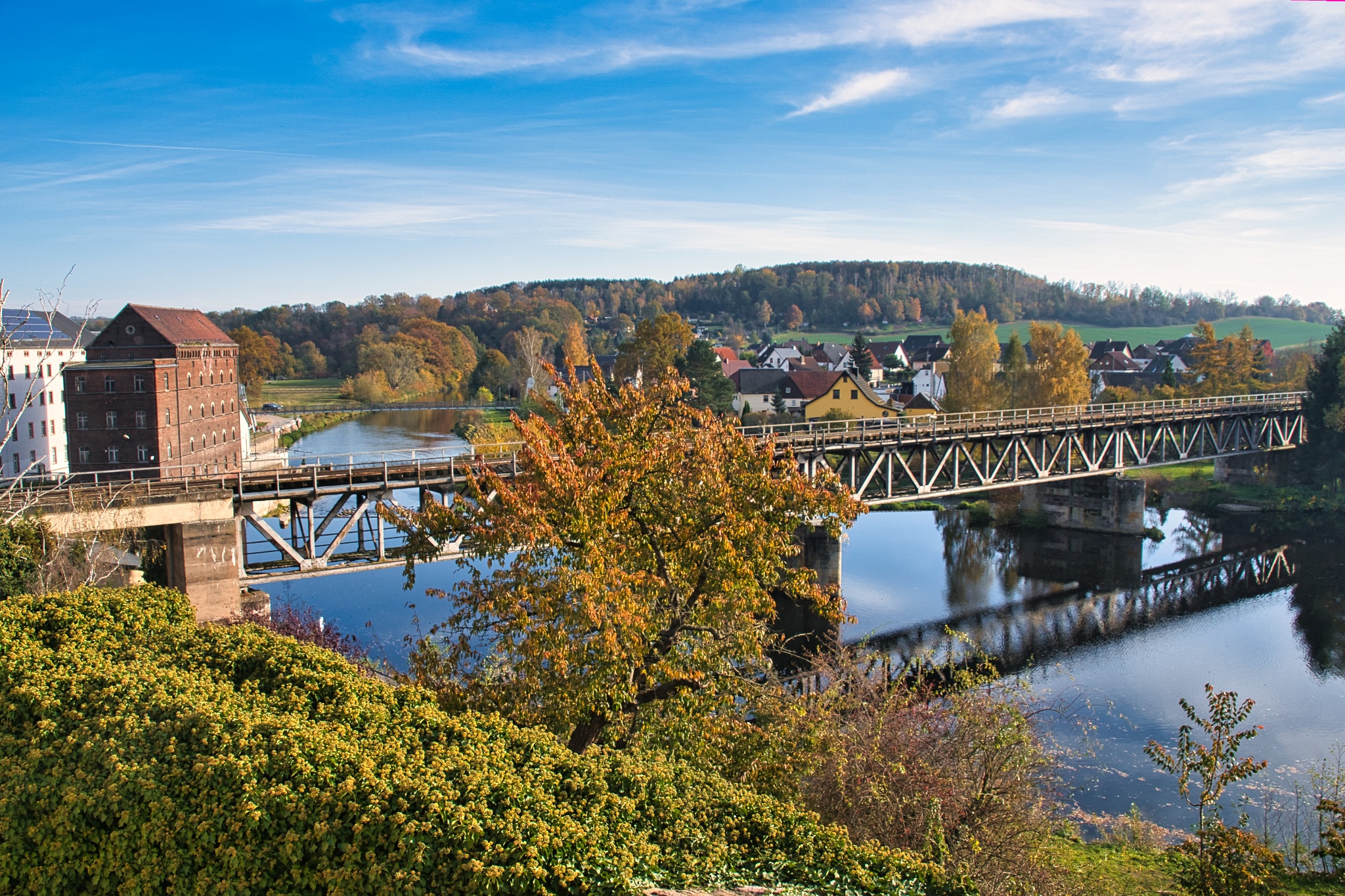 Eisenbahnviadukt Rochlitz der Muldentalbahn