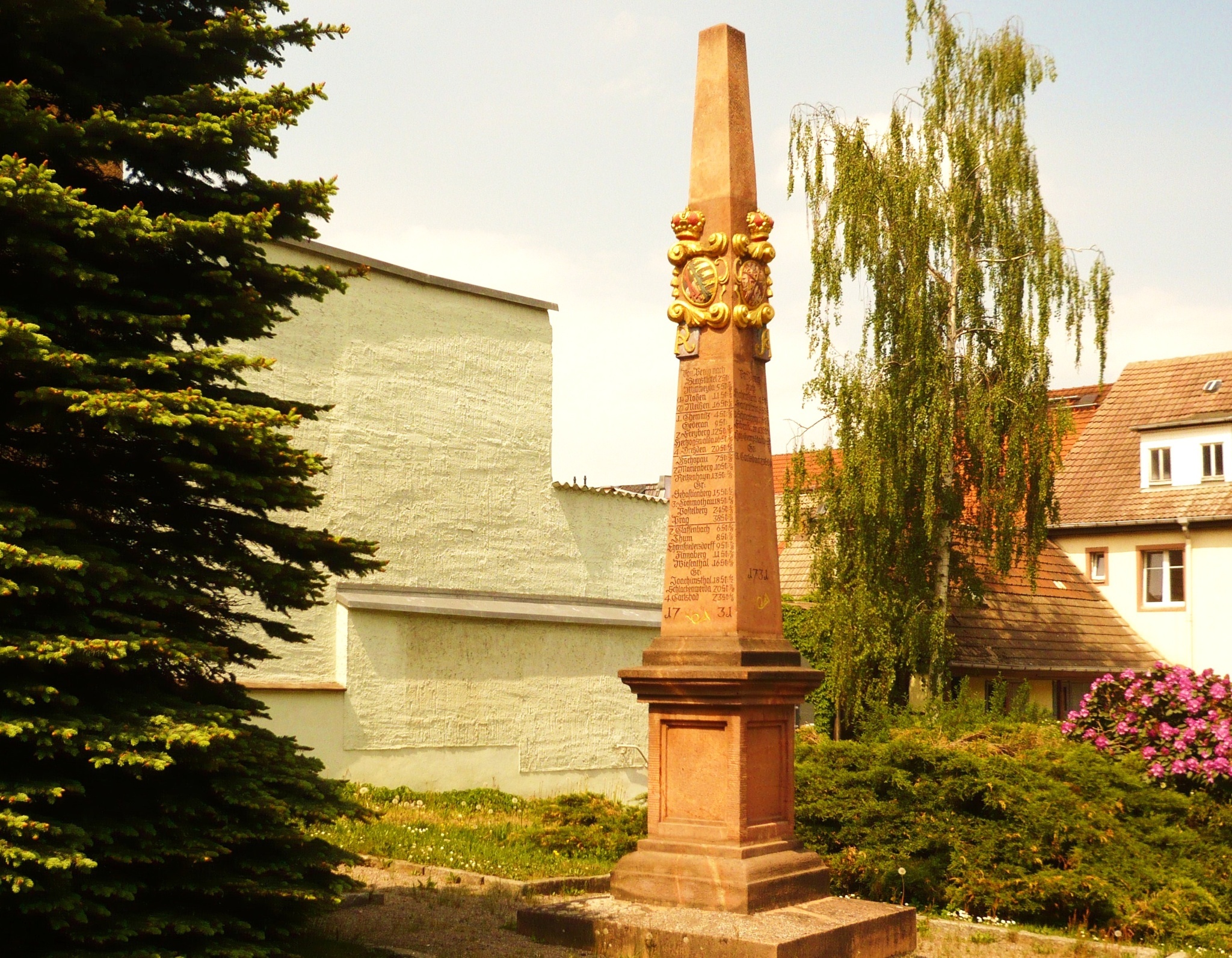 Kursächsische Postmeilensäule Penig – Motiv