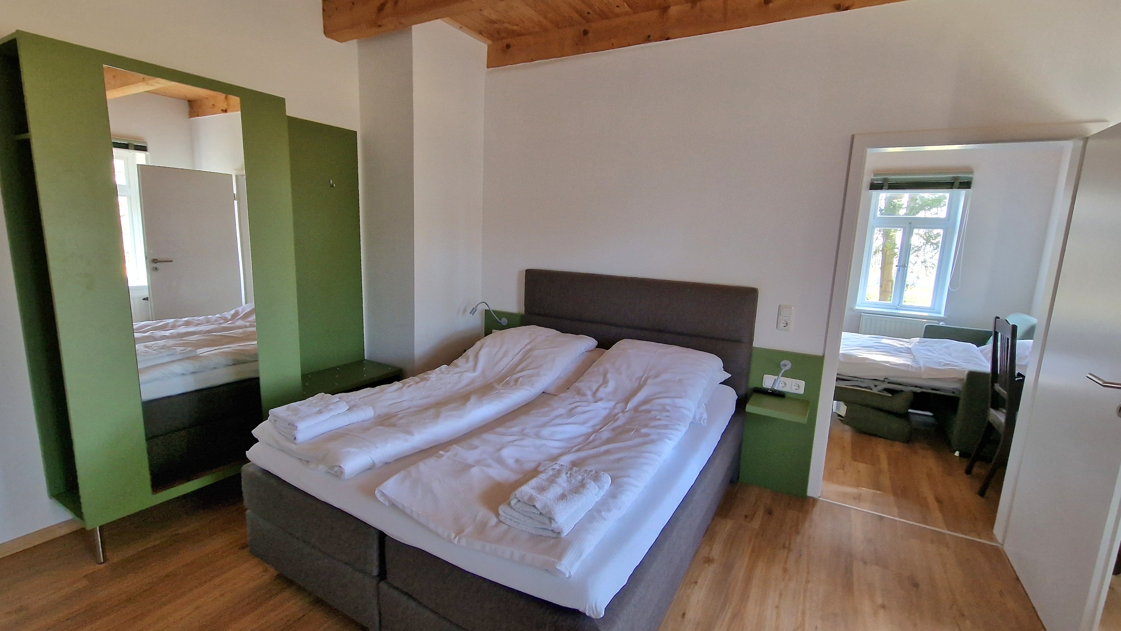 Konfortabel schlafen in der Kiwi Lodge
