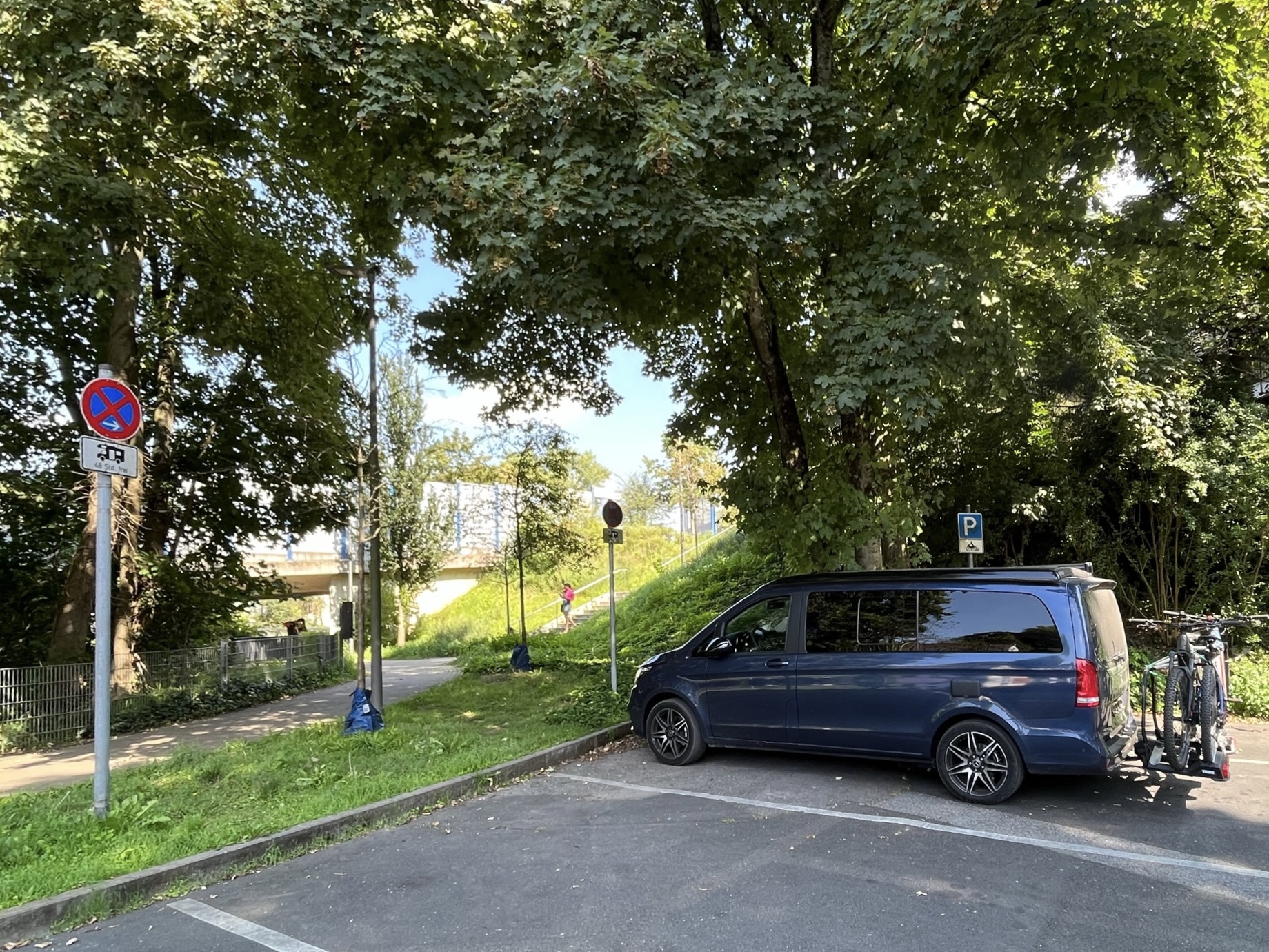 Wohnmobilstellplatz an der Schwarzbachstraße in Mettmann, Mettmann