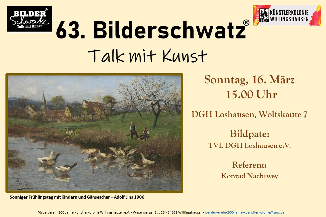 Plakat Bilderschwatz Loshausen