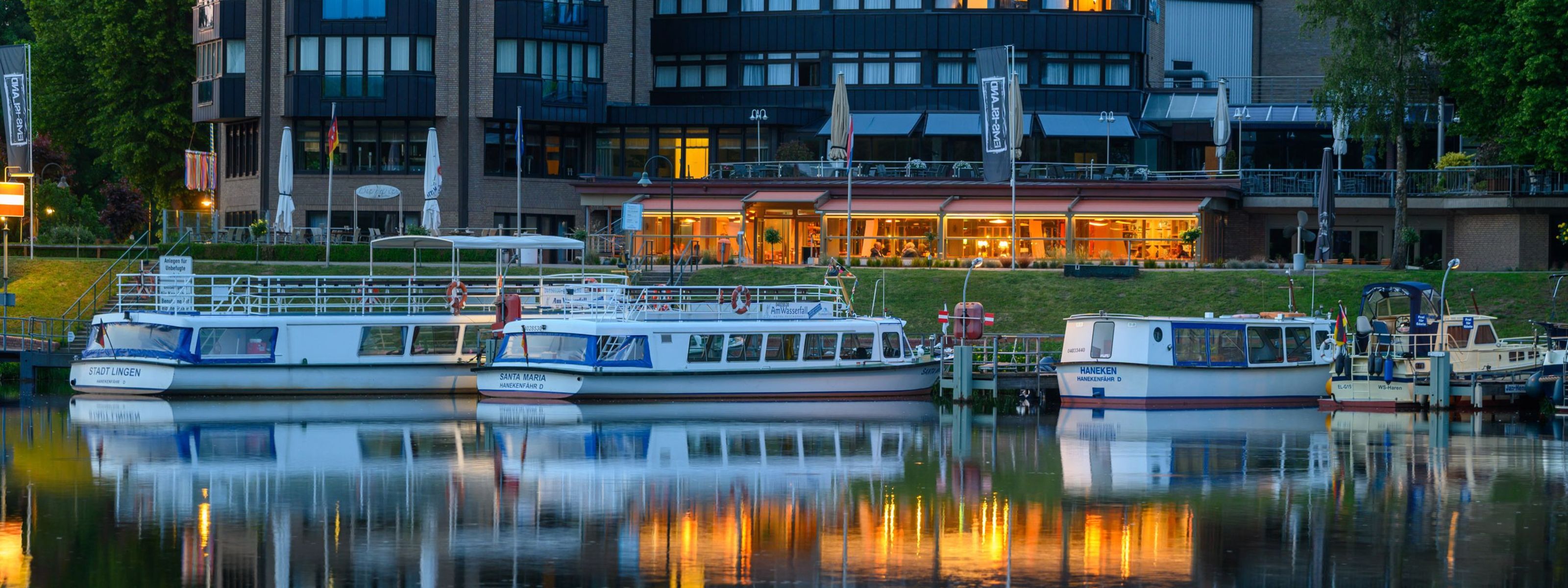 Fahrgastschiffe Haneken und Stadt Lingen