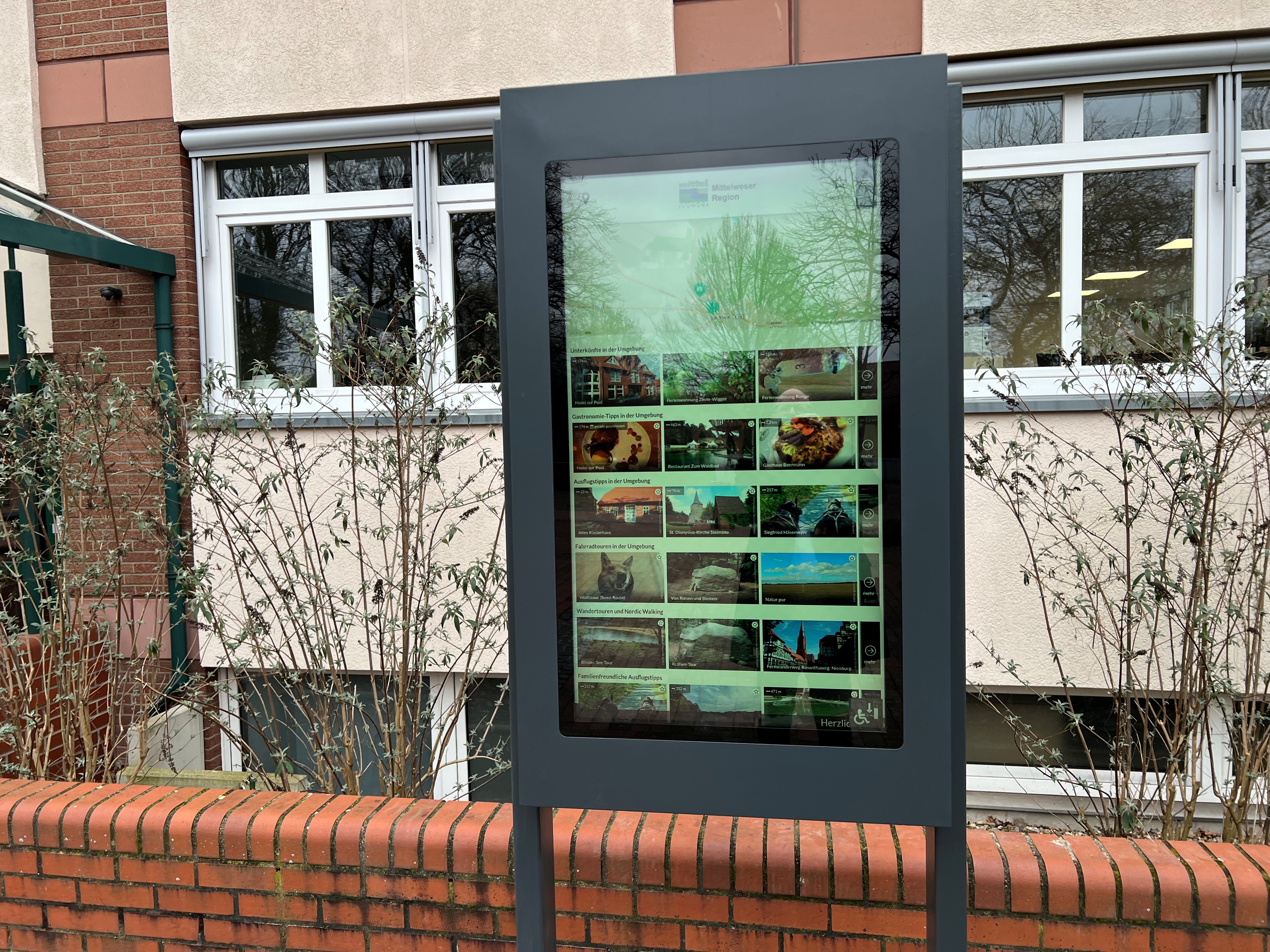 Digitaler Outdoor Touch-Screen