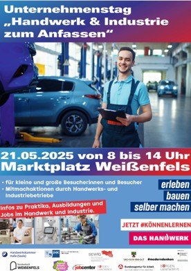 1. Unternehmenstag "Handwerk und Industrie zum Anfassen " Marktplatz Weißenfels