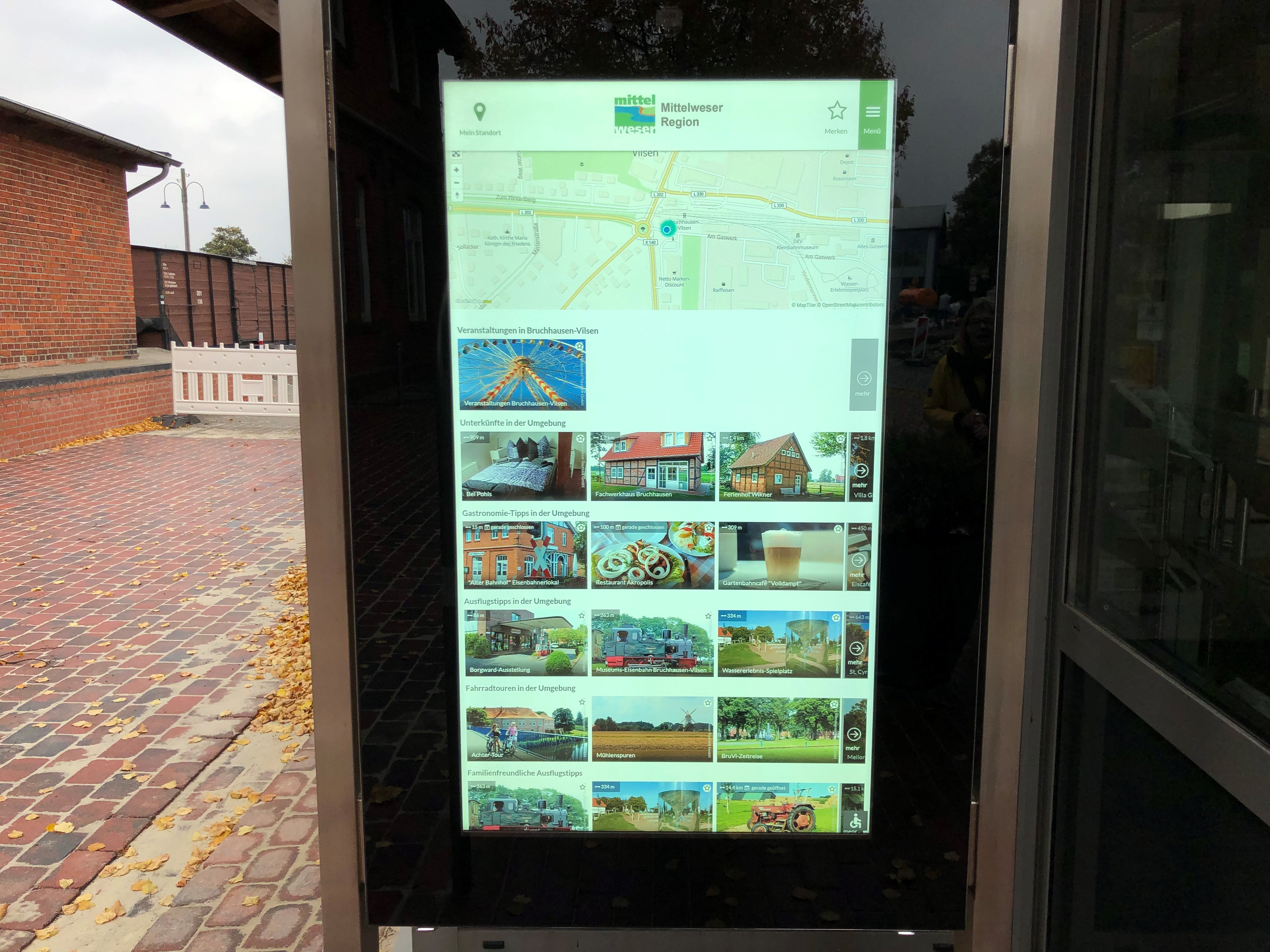 Digitaler Outdoor Touch-Screen