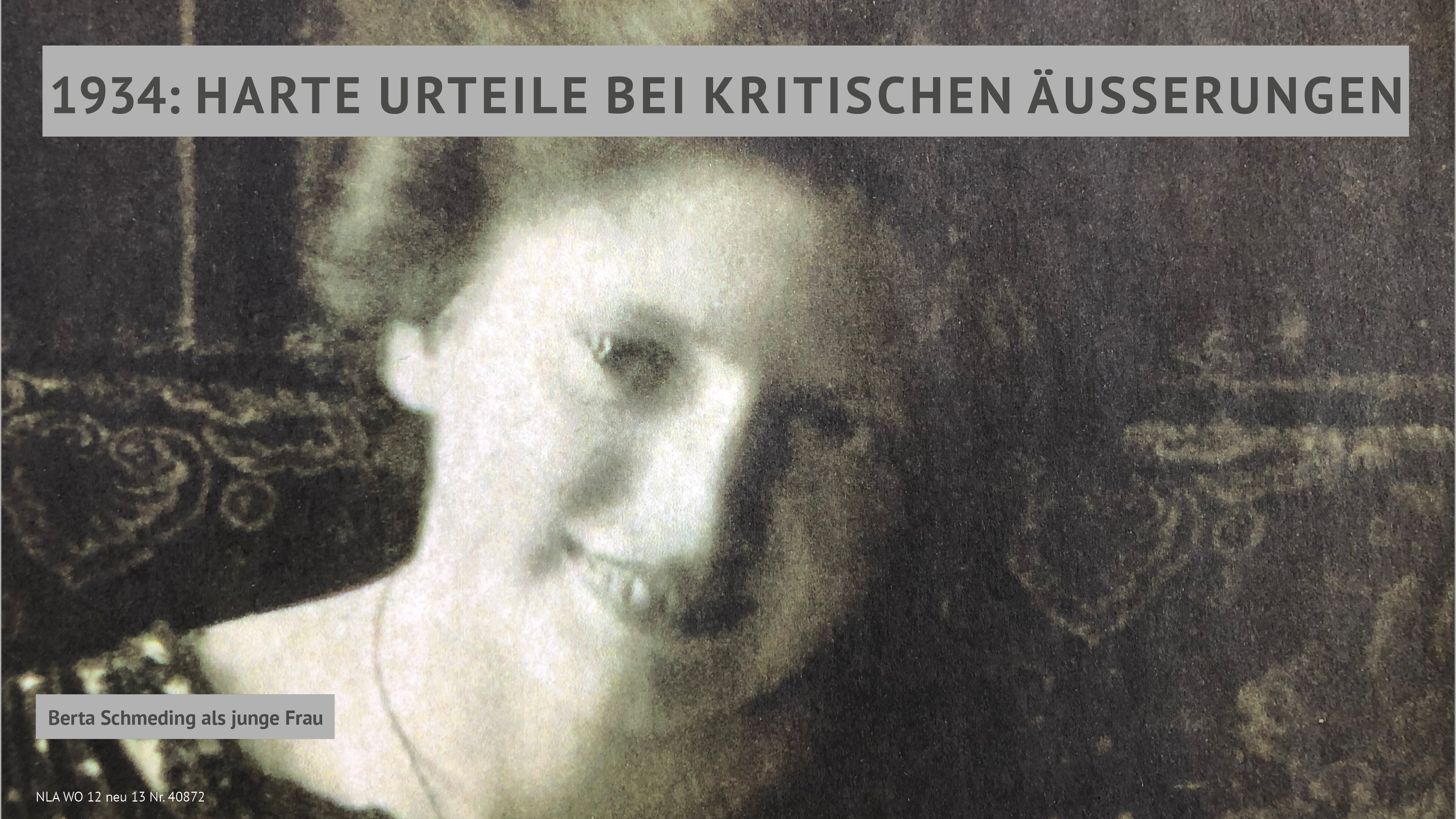 1934: Harte Urteile bei kritischen Äußerungen - Orte des Unrechts