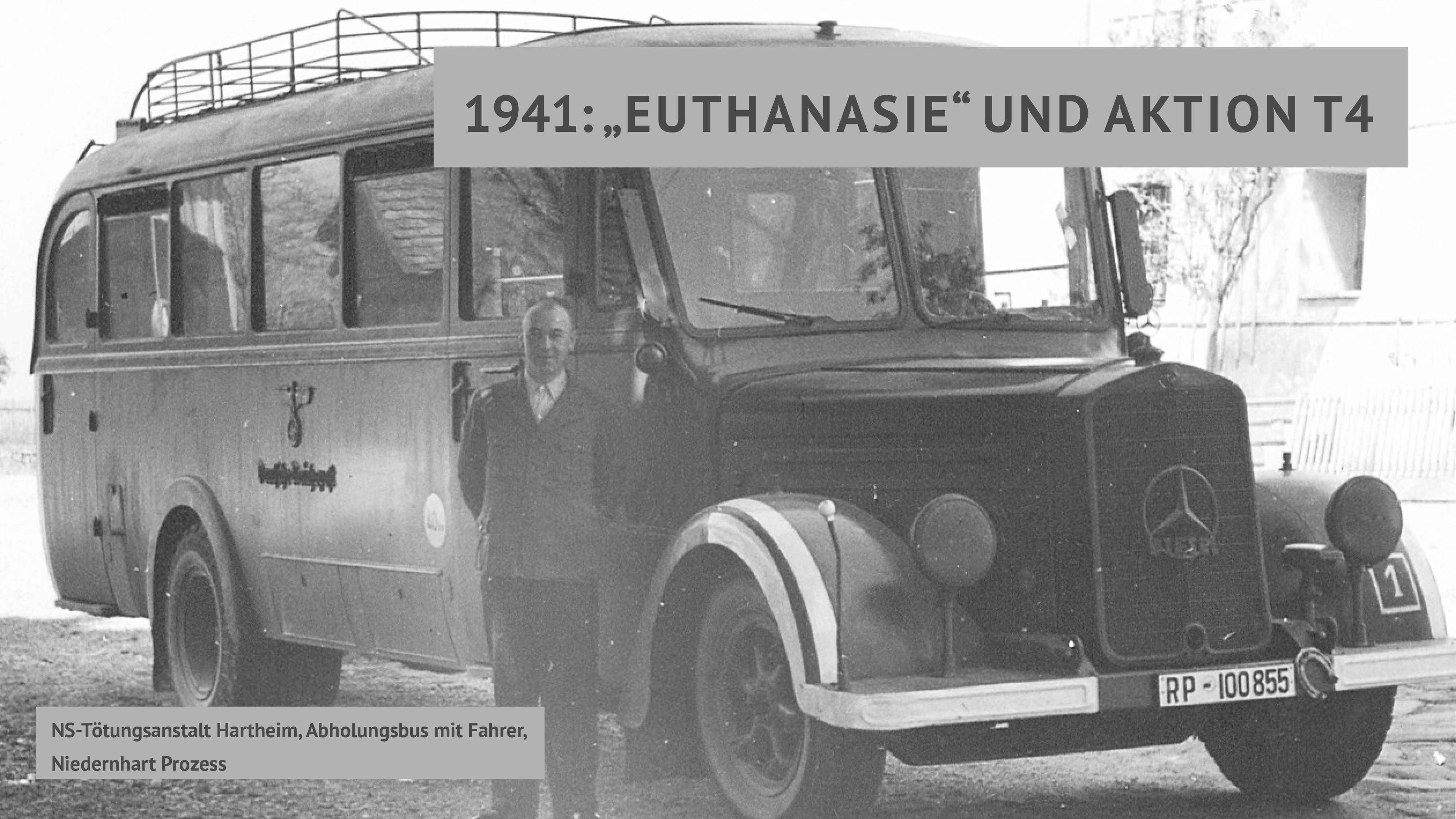 1941: „Euthanasie“ und „Aktion T4“ - Orte des Unrechts
