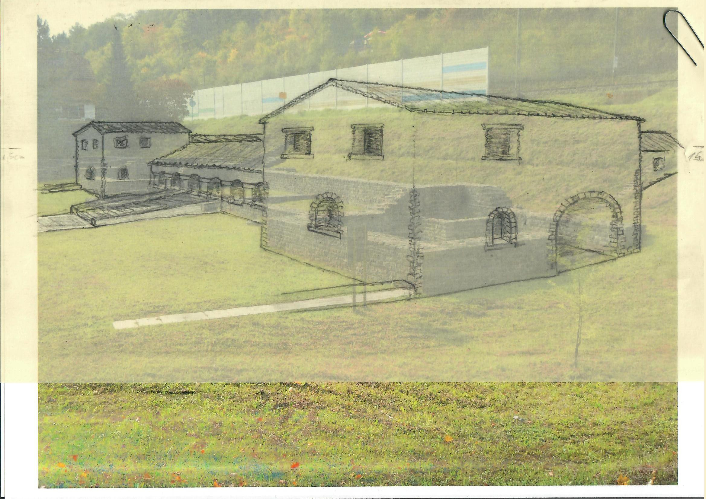 Zeichnung Villa rustica