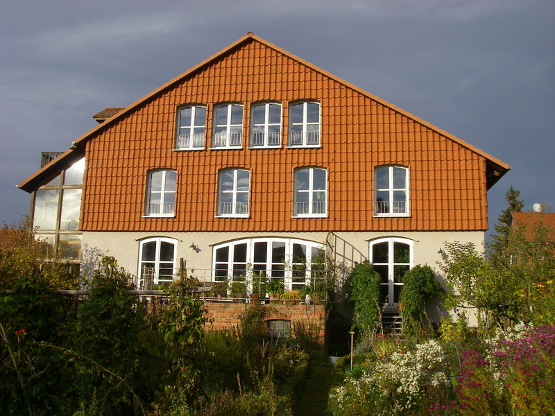 Frontansicht des Hauses