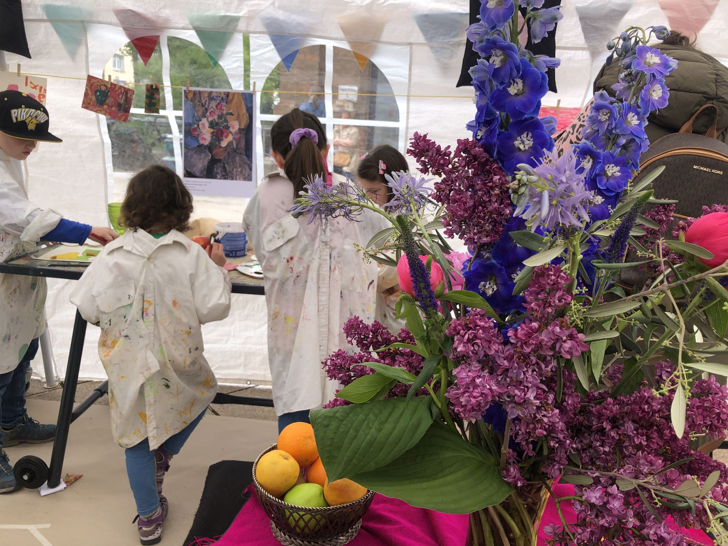 Kreativzelt beim Museumsfest