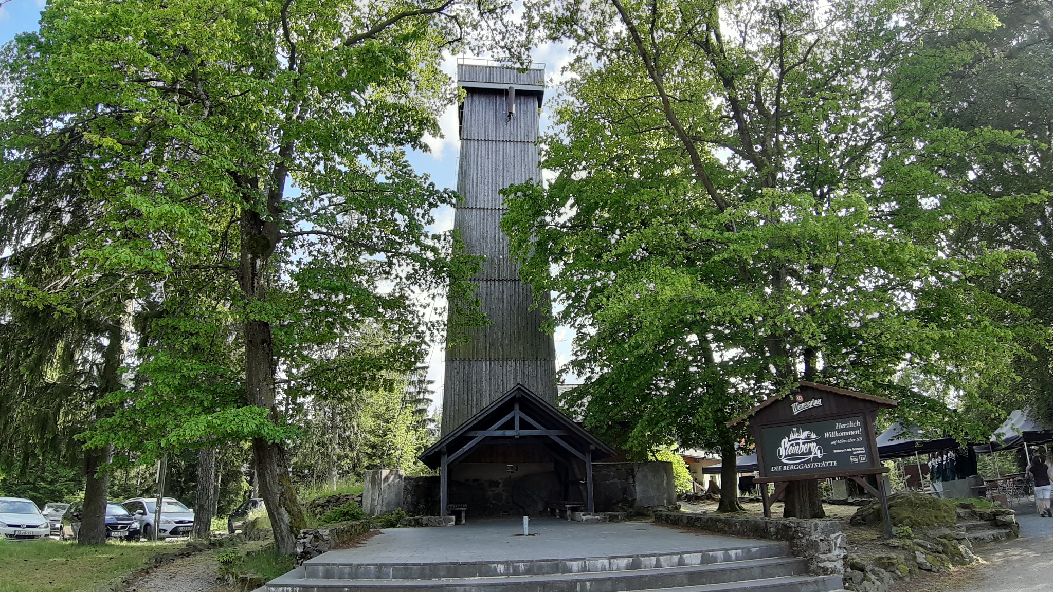 Berggaststätte Steinberg mit Aussichtsturm – Motiv