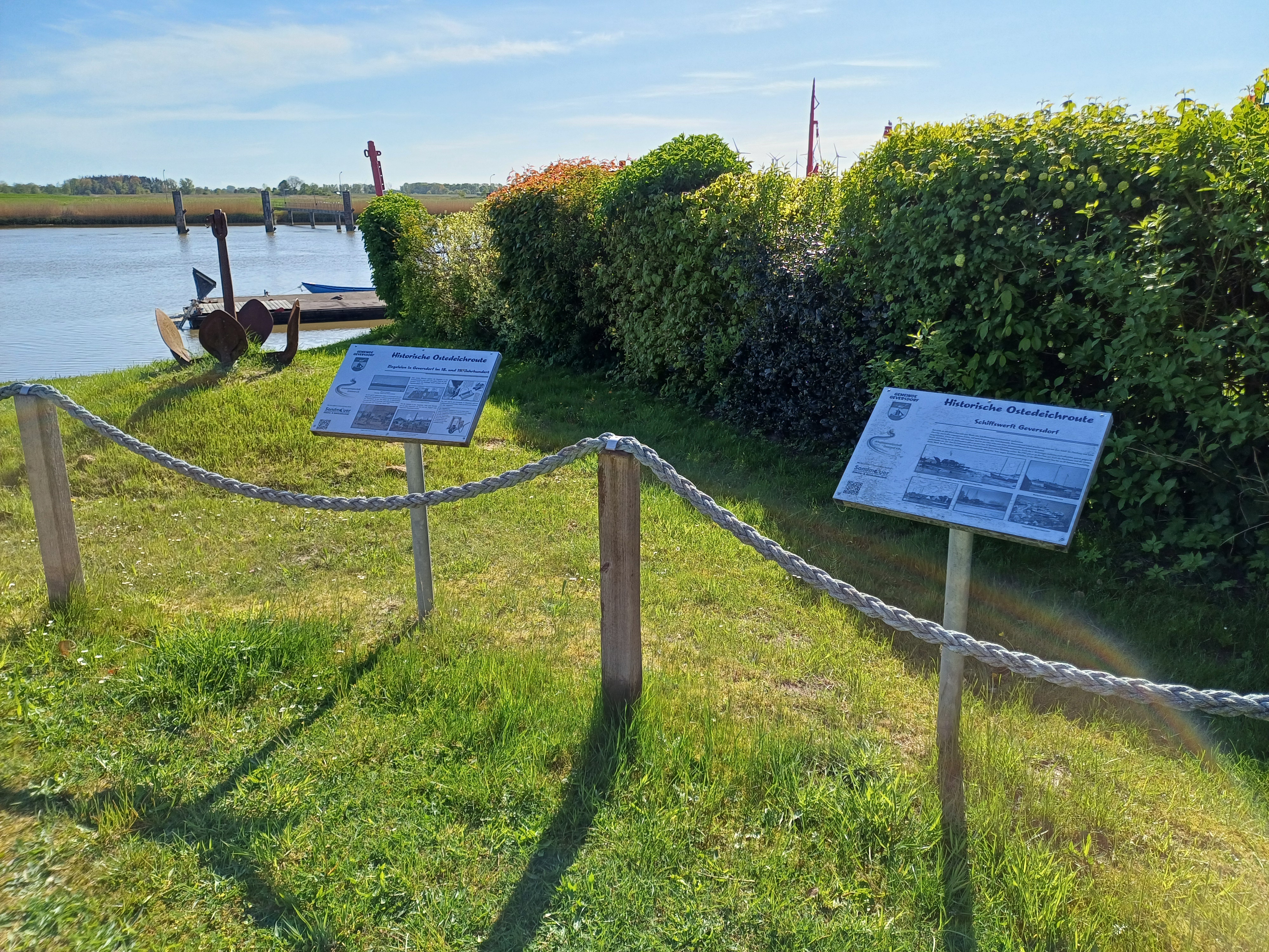 Schiffswerft Geversdorf - Historische Ostedeichroute