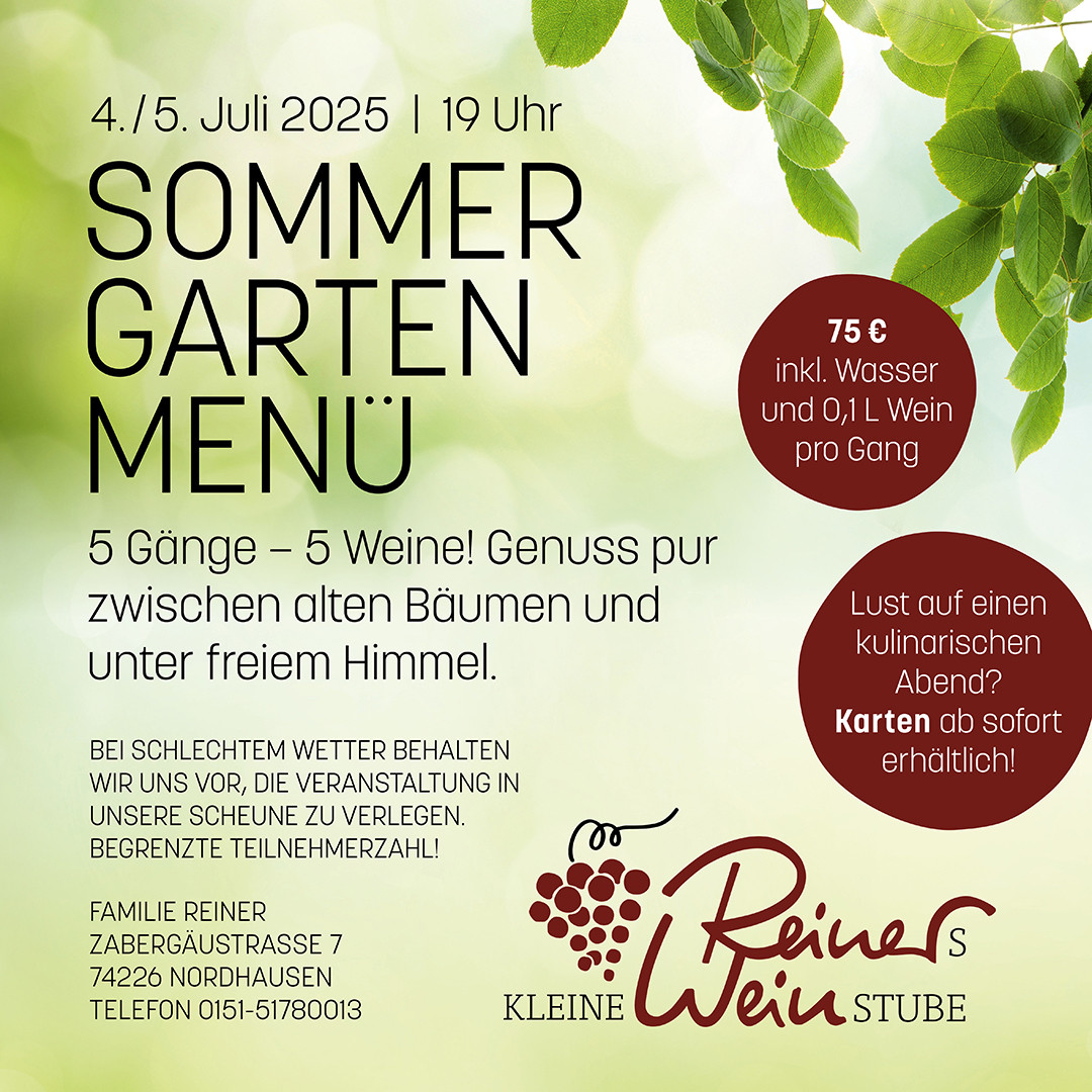 Sommergartenmenue2025 Infoflyer