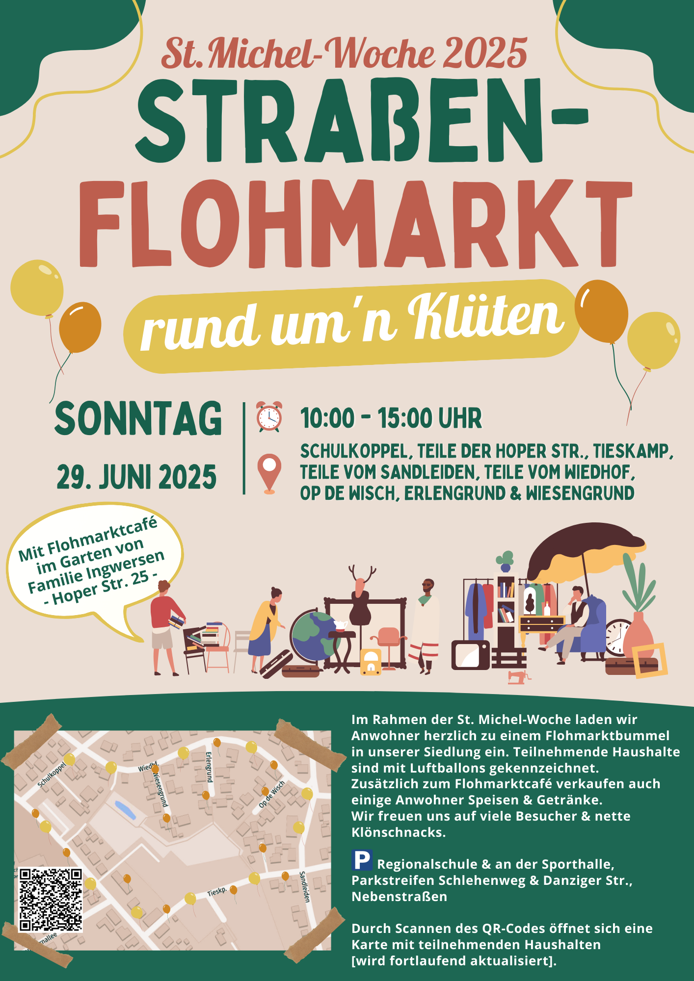 Straßenflohmarkt rund um'n Klüten