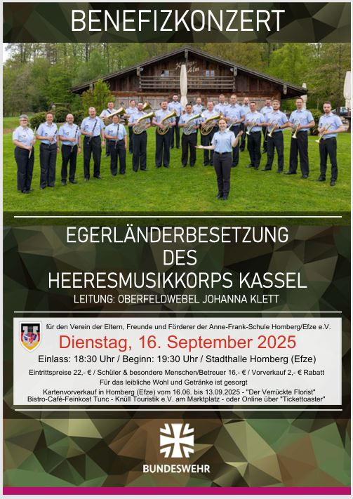 2. Benefizkonzert des Heeresmusikkorps Kassel
