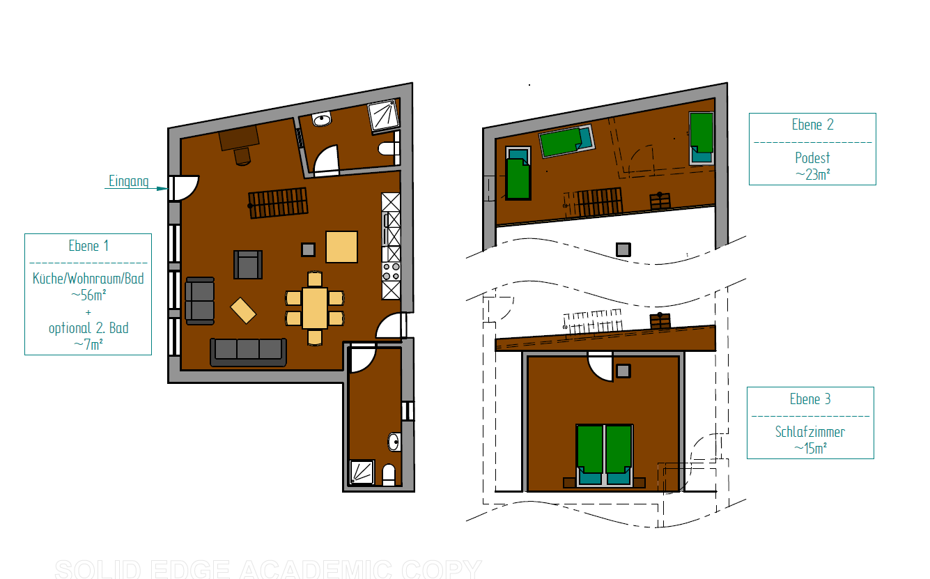 Grundriss Ferienwohnung ASKA