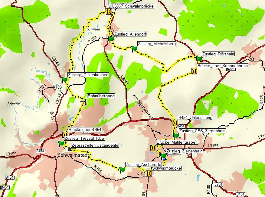 Karte der Familienrunde Schwalmstadt