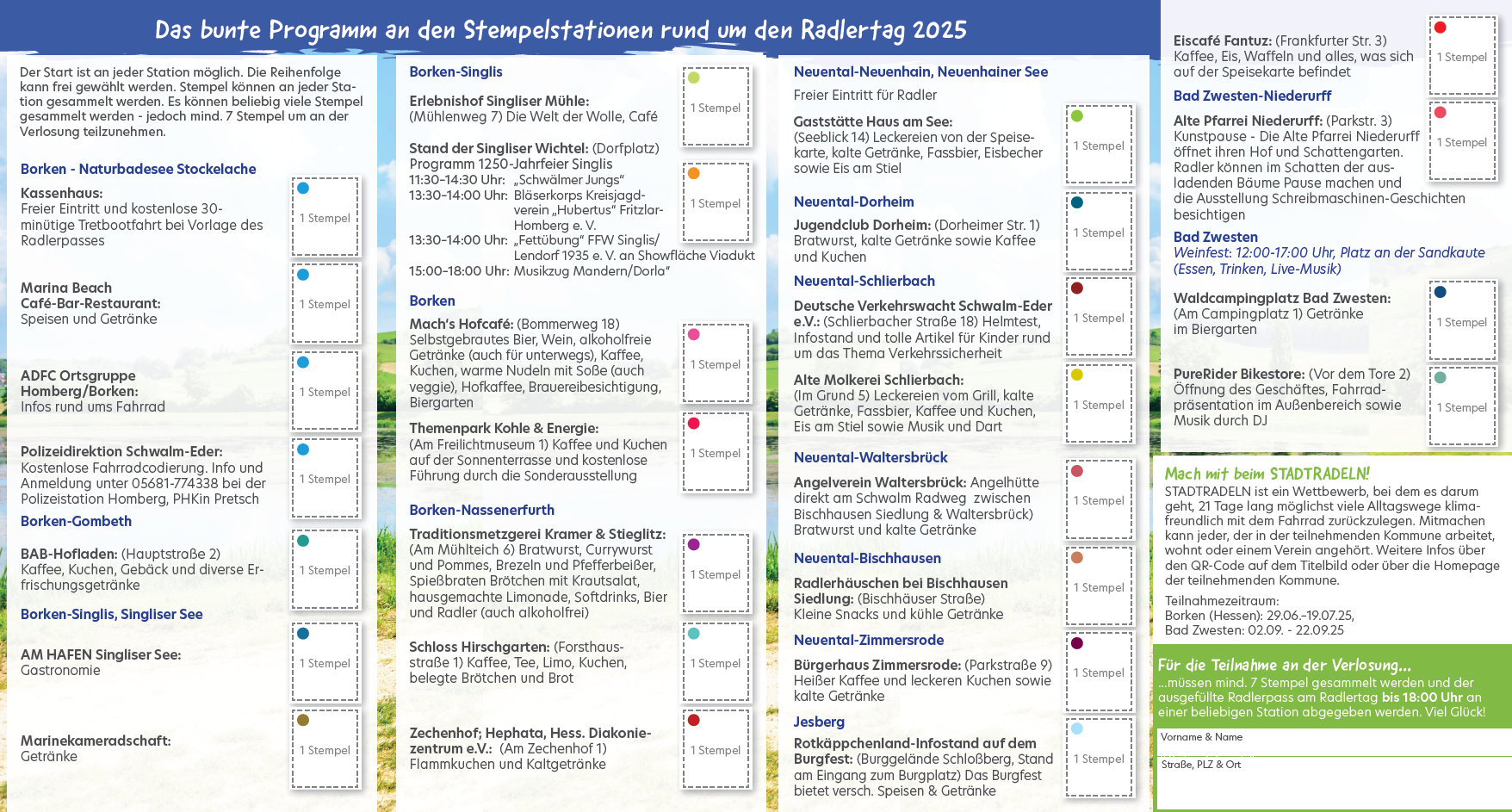 Programm Radlertag