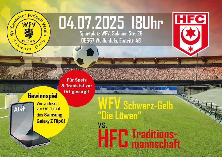 WFV Schwarz-Gelb "Die Löwen" gegen die Traditionsmannschaft des HFC