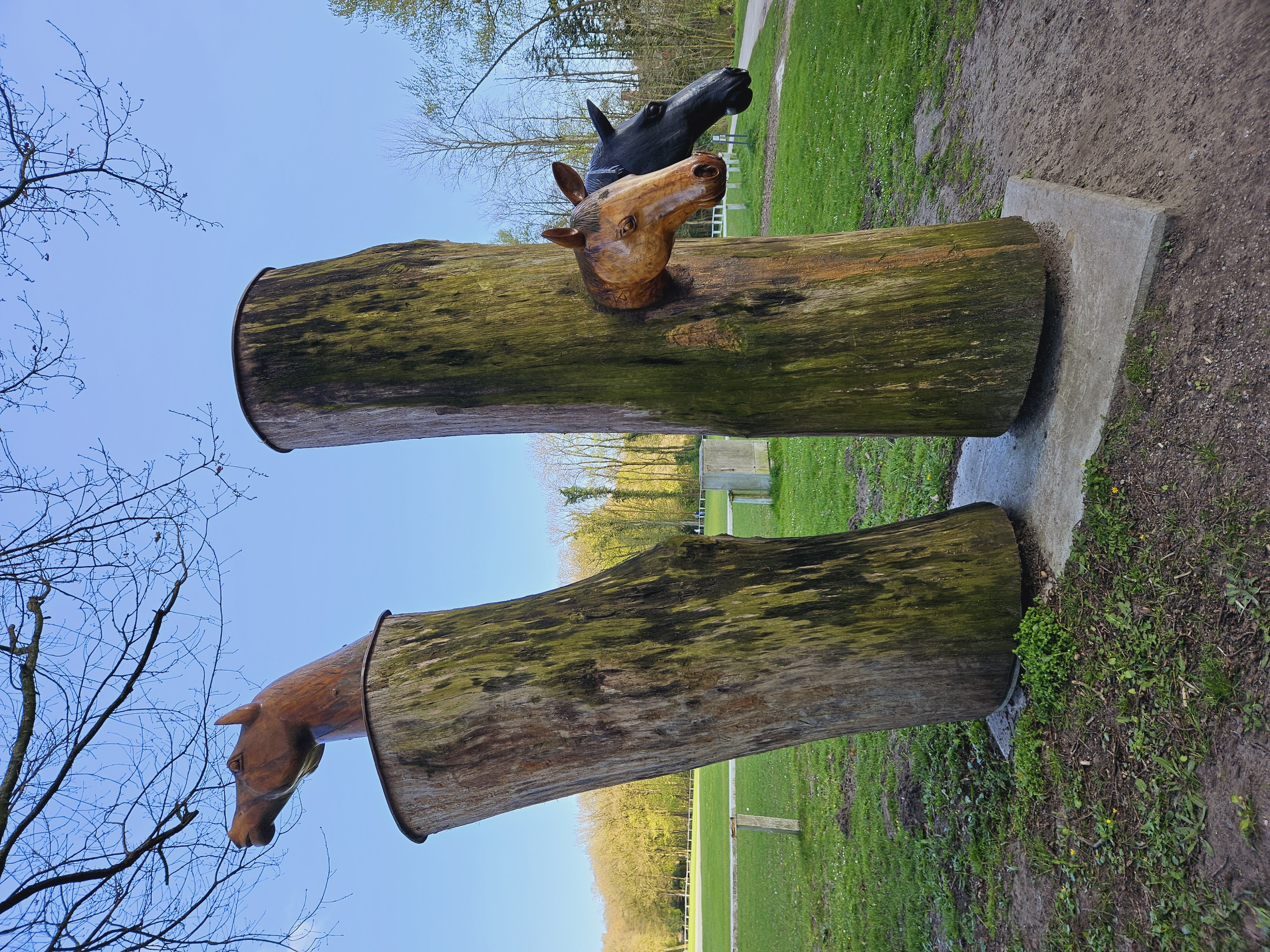 Skulptur Rasteder Zugpferde