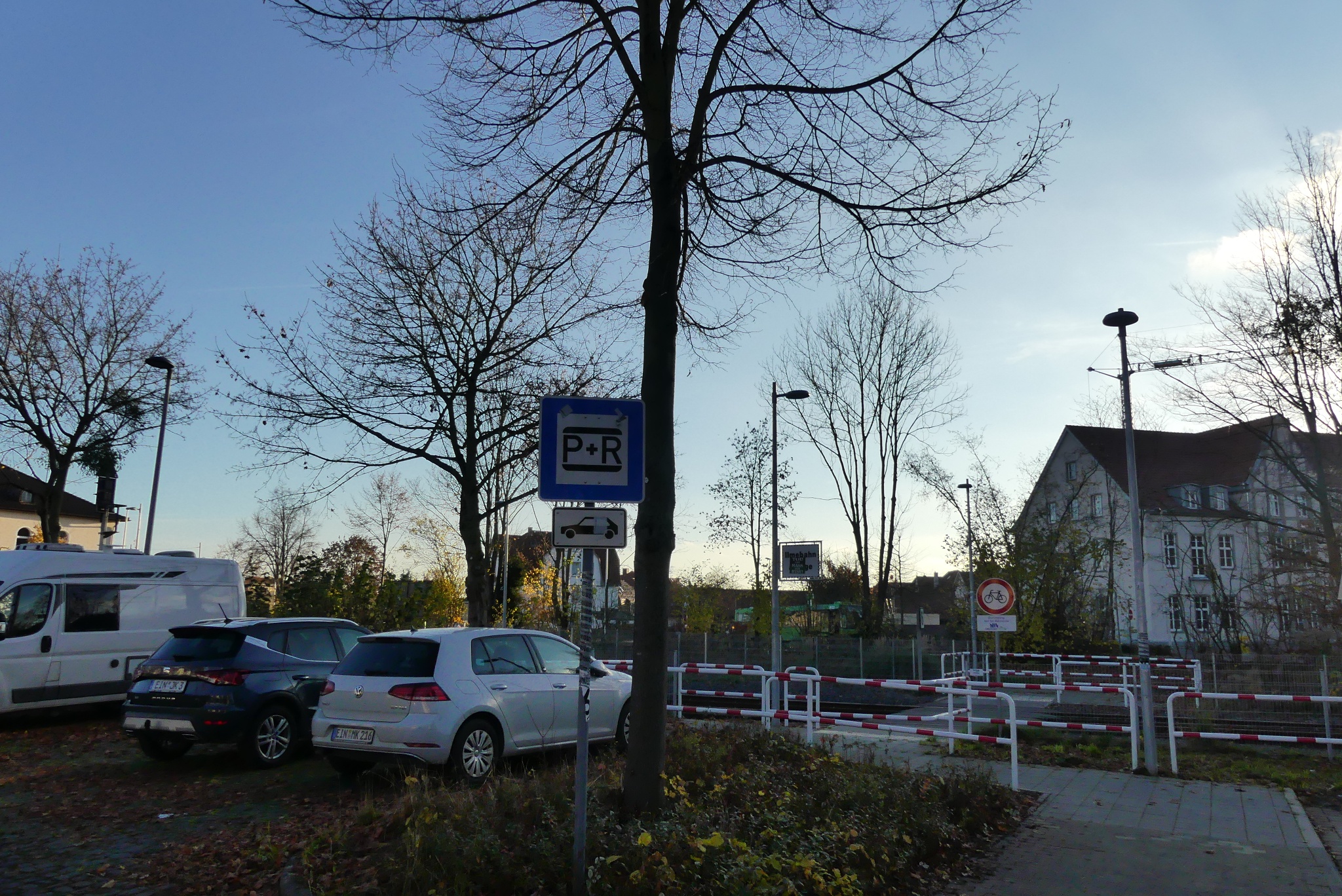 P + R Parkplatz am Bahnhof Einbeck-Mitte
