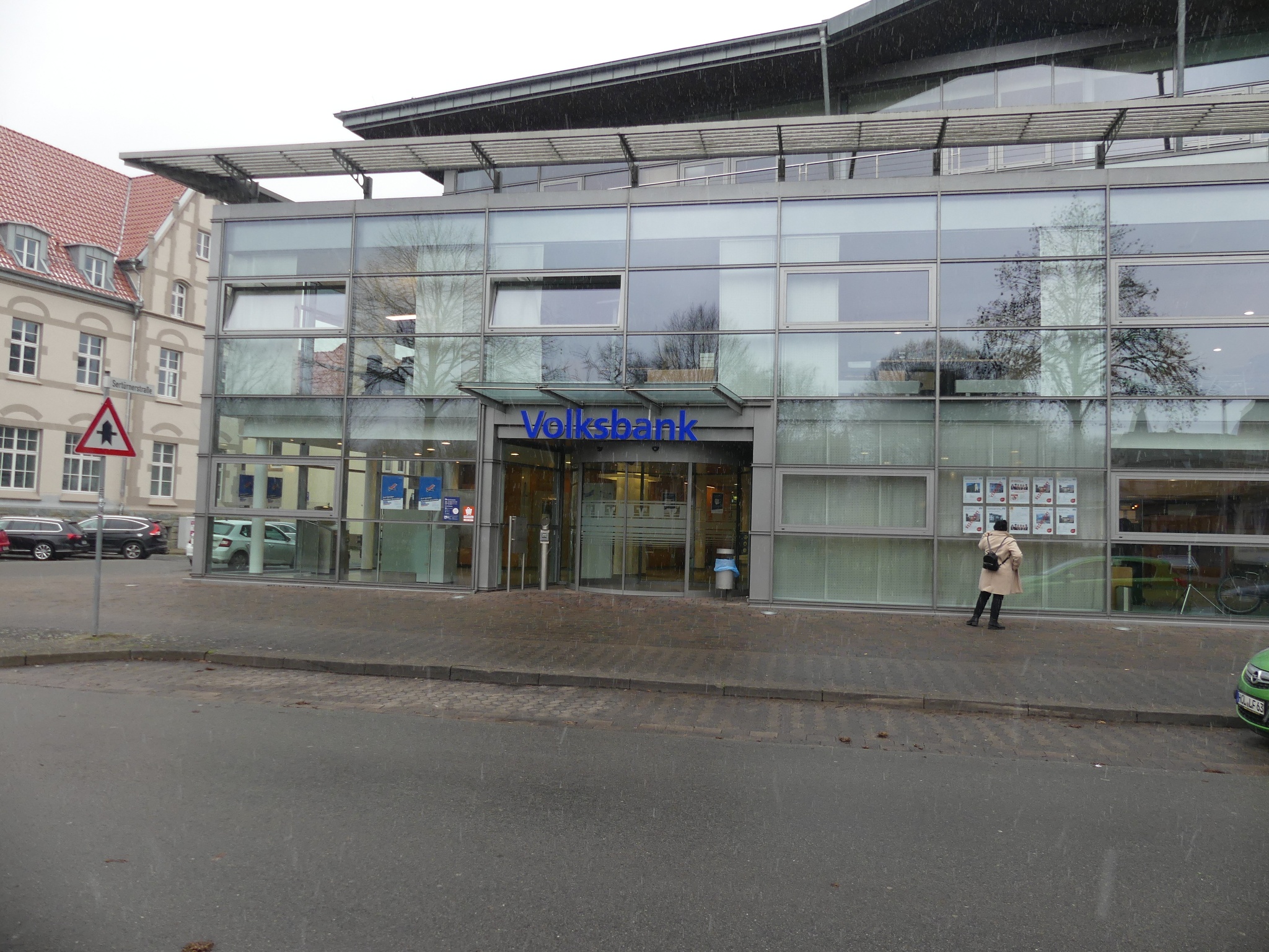 Geldautomaten in der Hauptfiliale Volksbank Einbeck