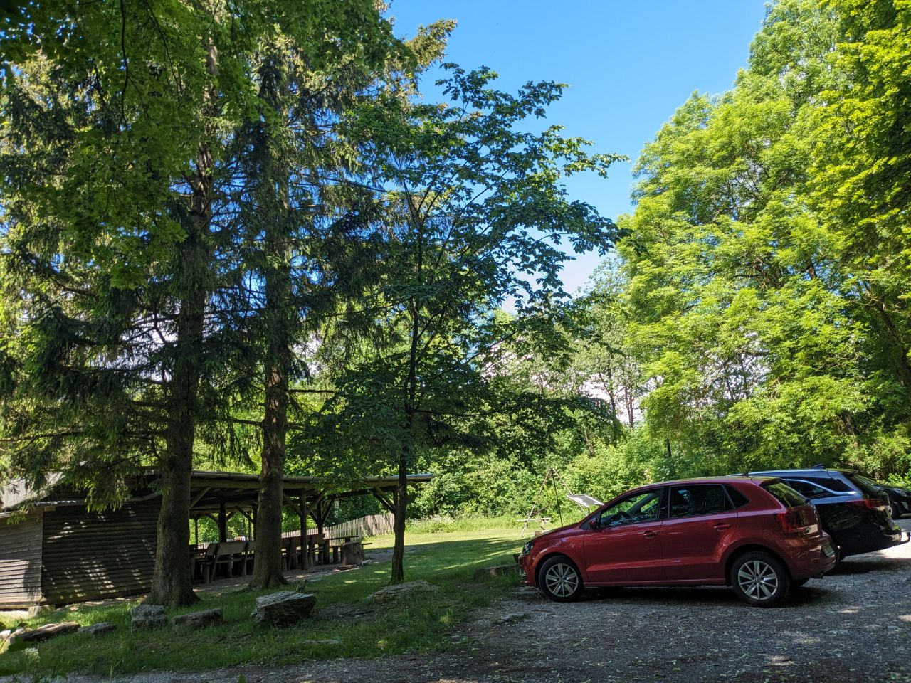 Parkplatz Stadtwald / Hube