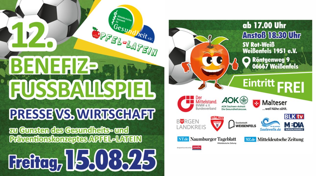 12. Benefiz-Fußballspiel des MNFG e.V. und dem Rot-Weiß-Weißenfels