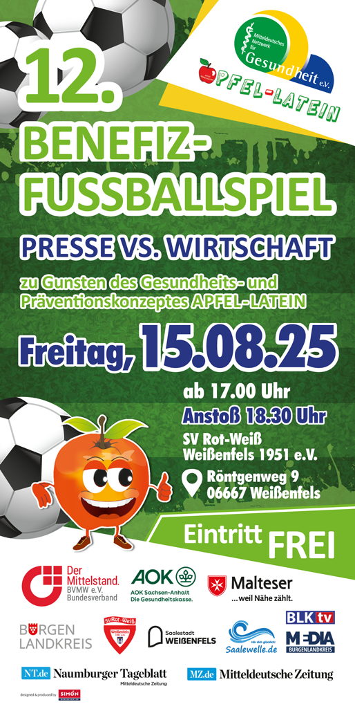 12. Benefiz-Fußballspiel des MNFG e.V. und dem Rot-Weiß-Weißenfels