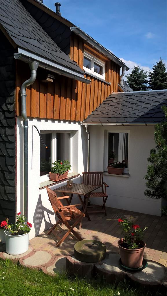 Terrasse am Ferienhaus