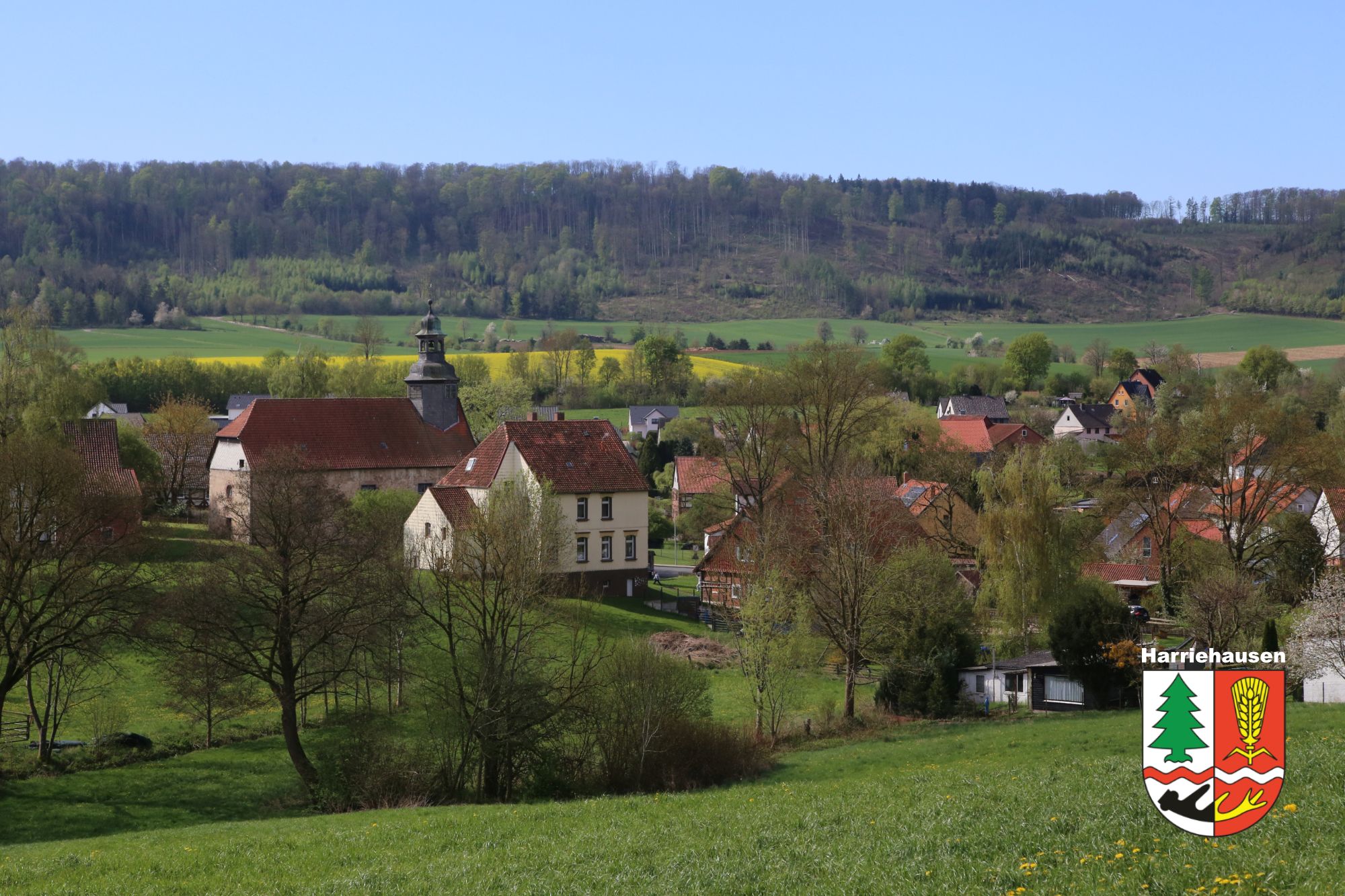 Schöne Aussicht auf Harriehausen