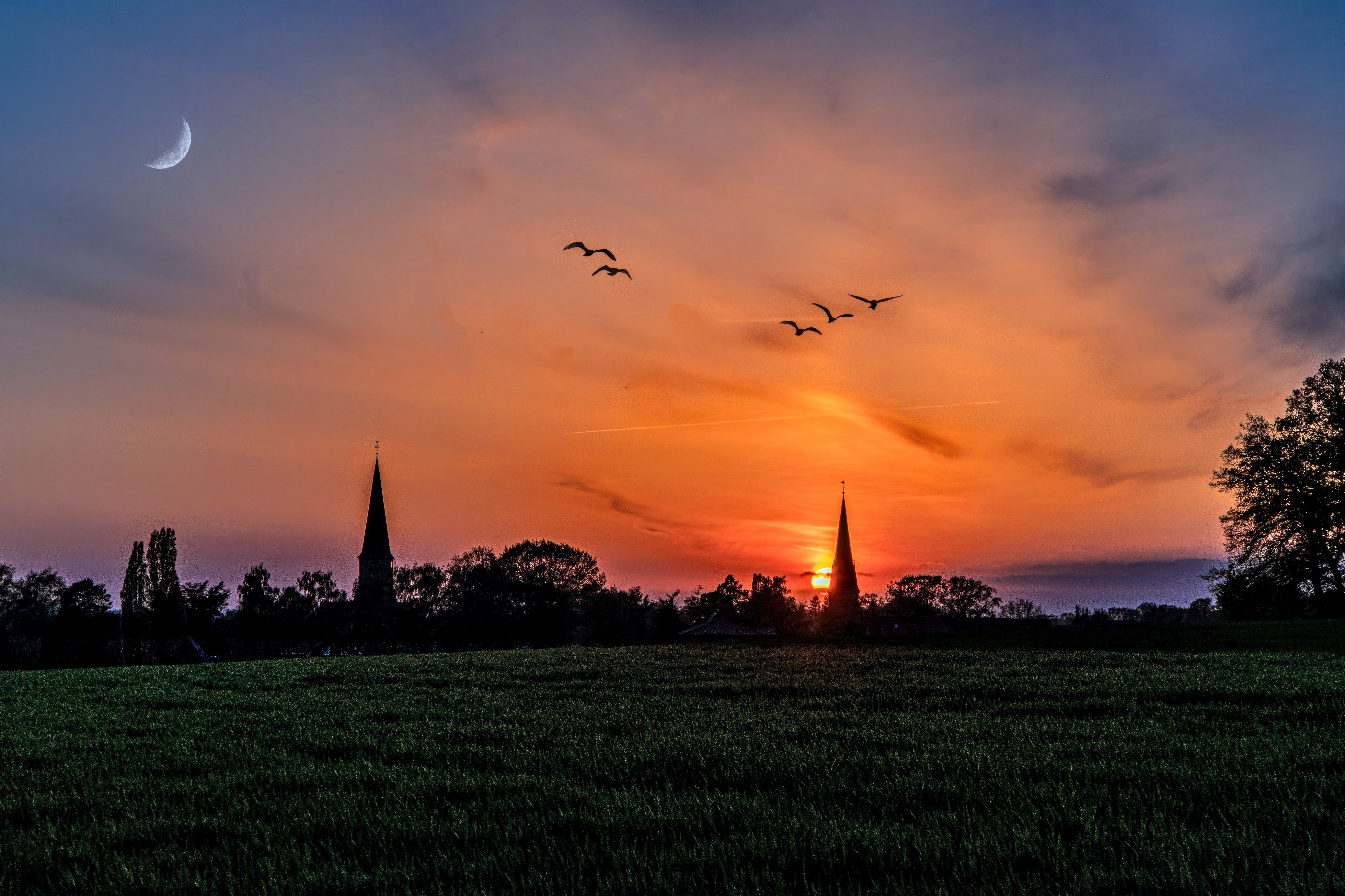 Sonnenuntergang in Neuenkirchen