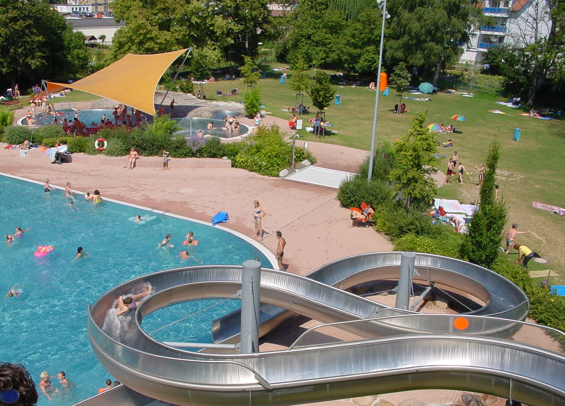 Freibad, Rutsche