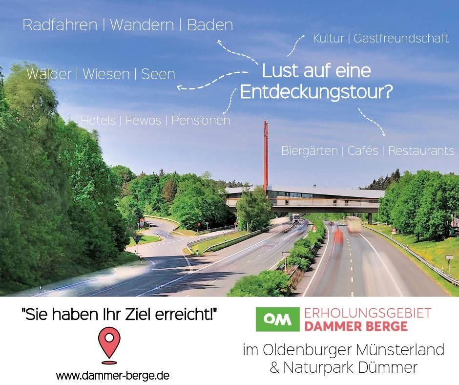 Grafik Brückenrestaurant "Sie haben Ihr Ziel erreicht"