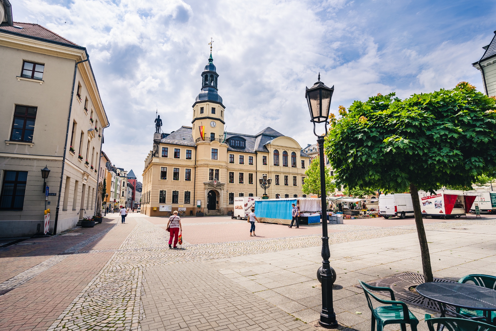 Rathaus Crimmitschau am Markt – Motiv