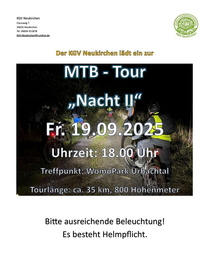 MTB-Tour "Nacht II"