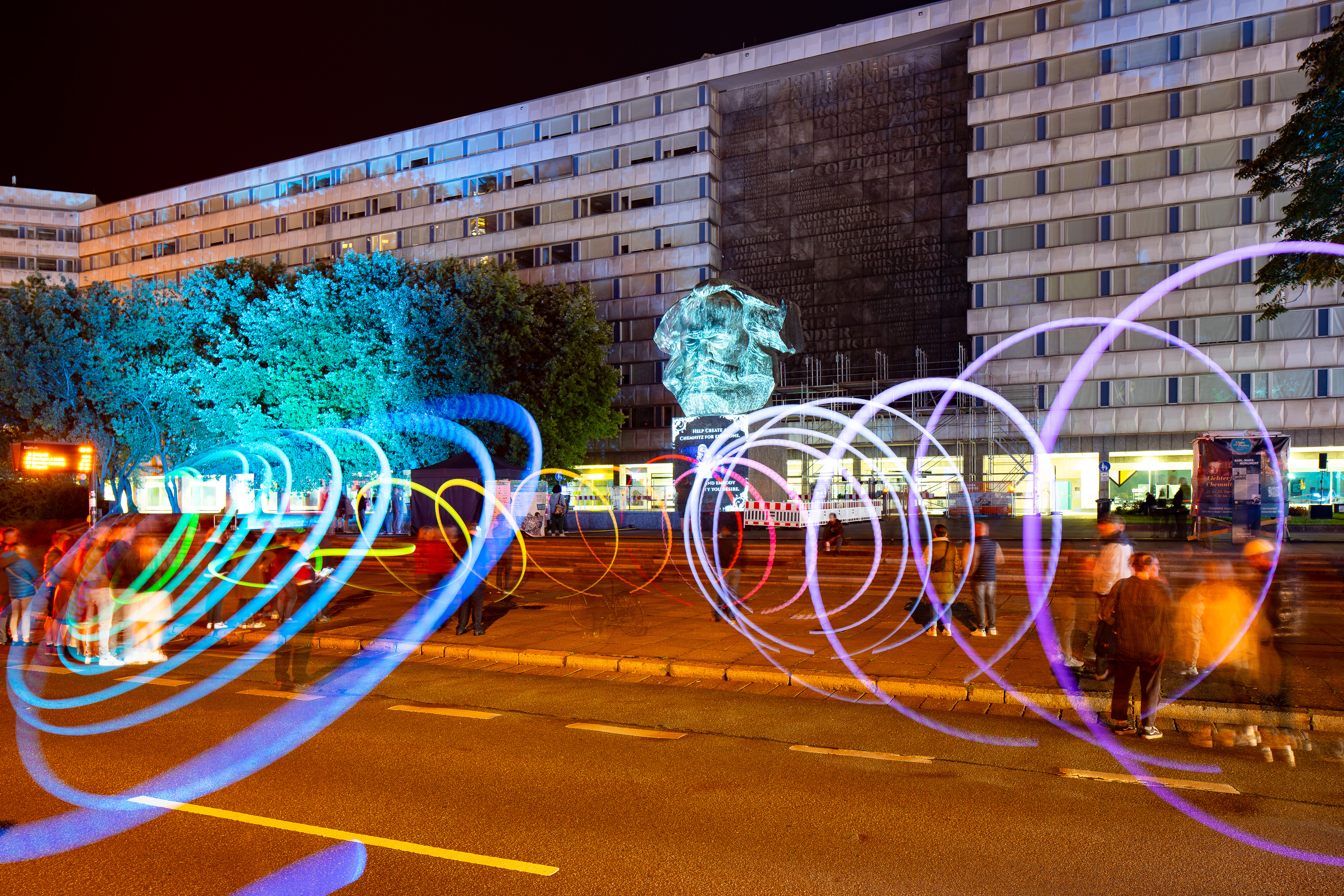 „Light our Vision“ Lichtkunstfestival Chemnitz