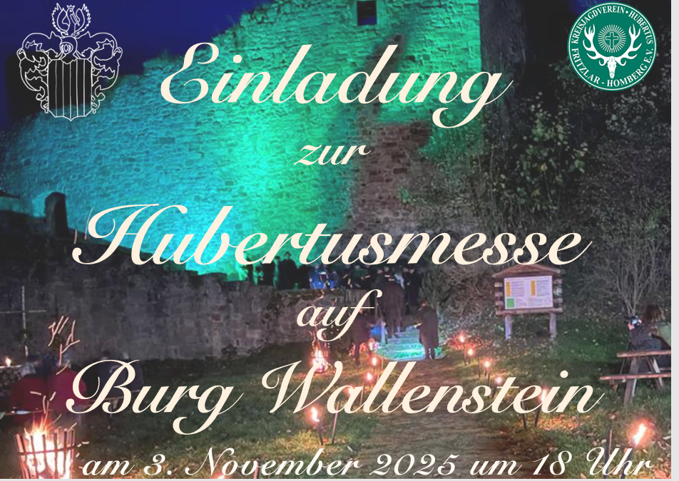 Hubertusmesse auf der Burg Wallenstein