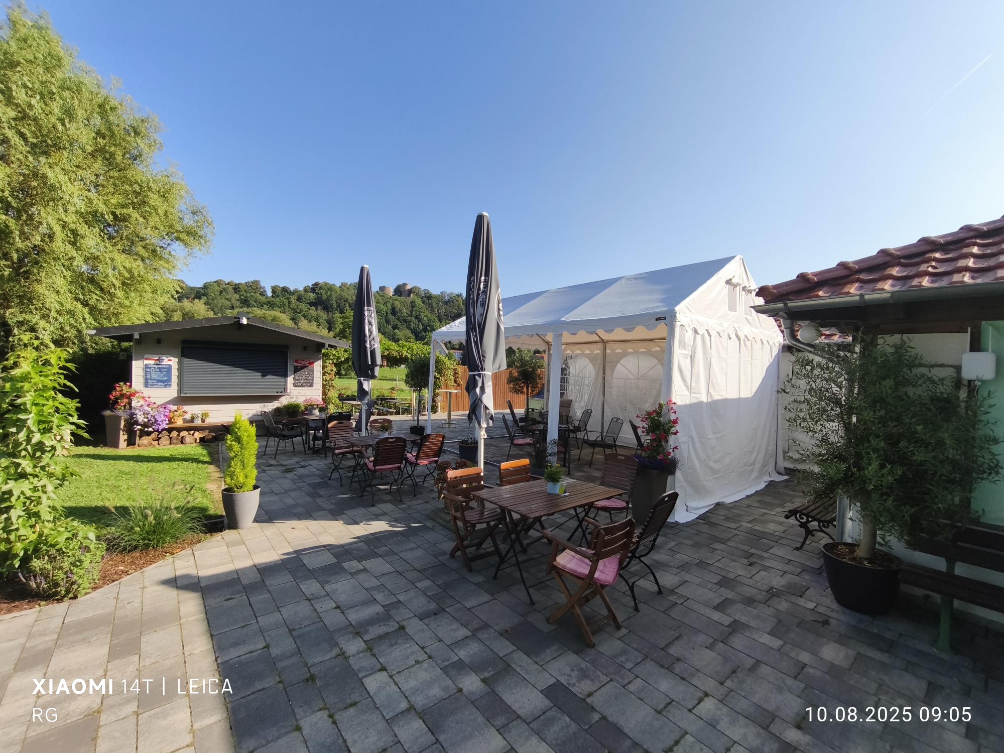 zelt mit vordach Zelt Vordach 5m fr G-Tent  Messe-Shop24