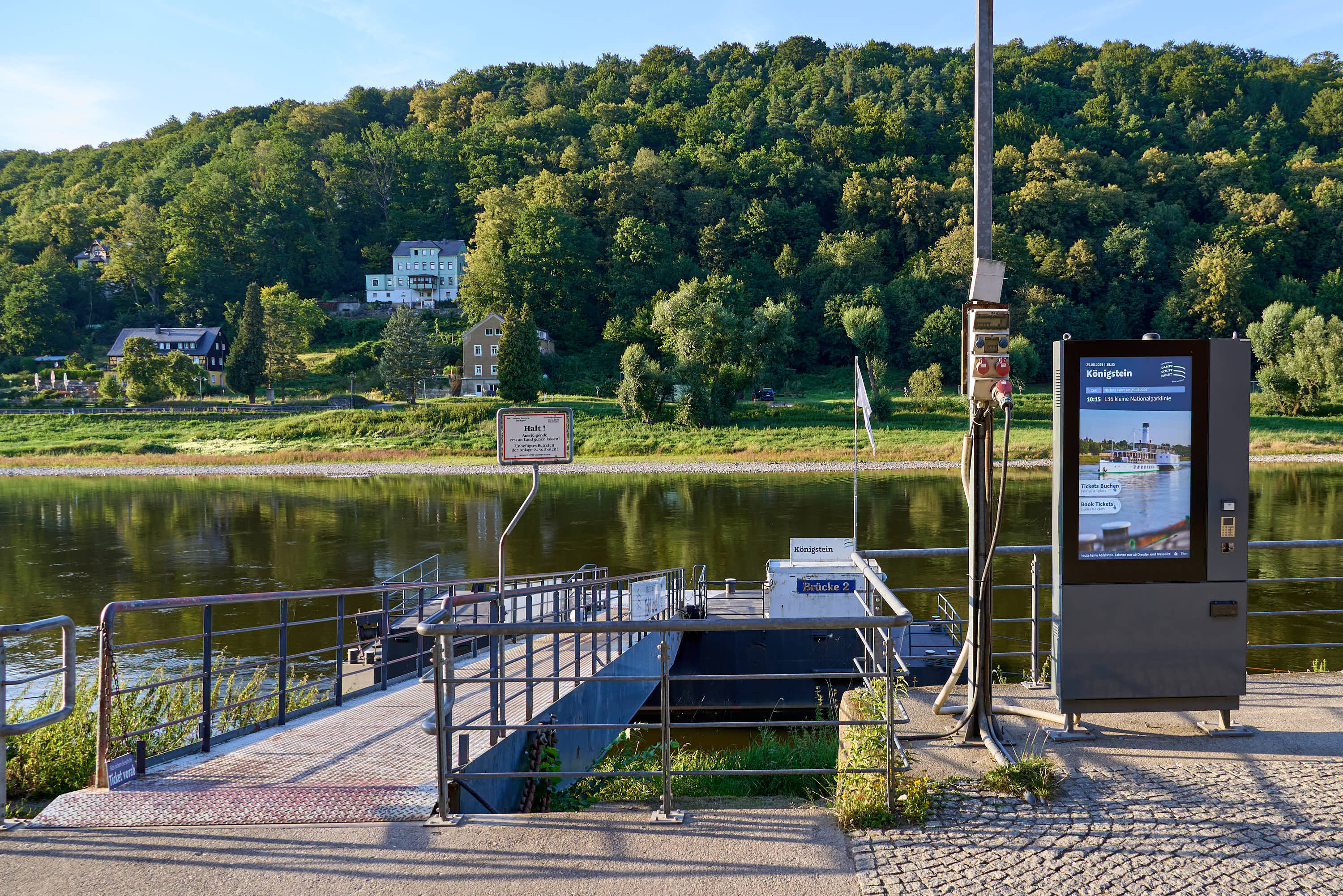 Sächsische Dampfschifffahrt – ANLEGER Königstein – Motiv