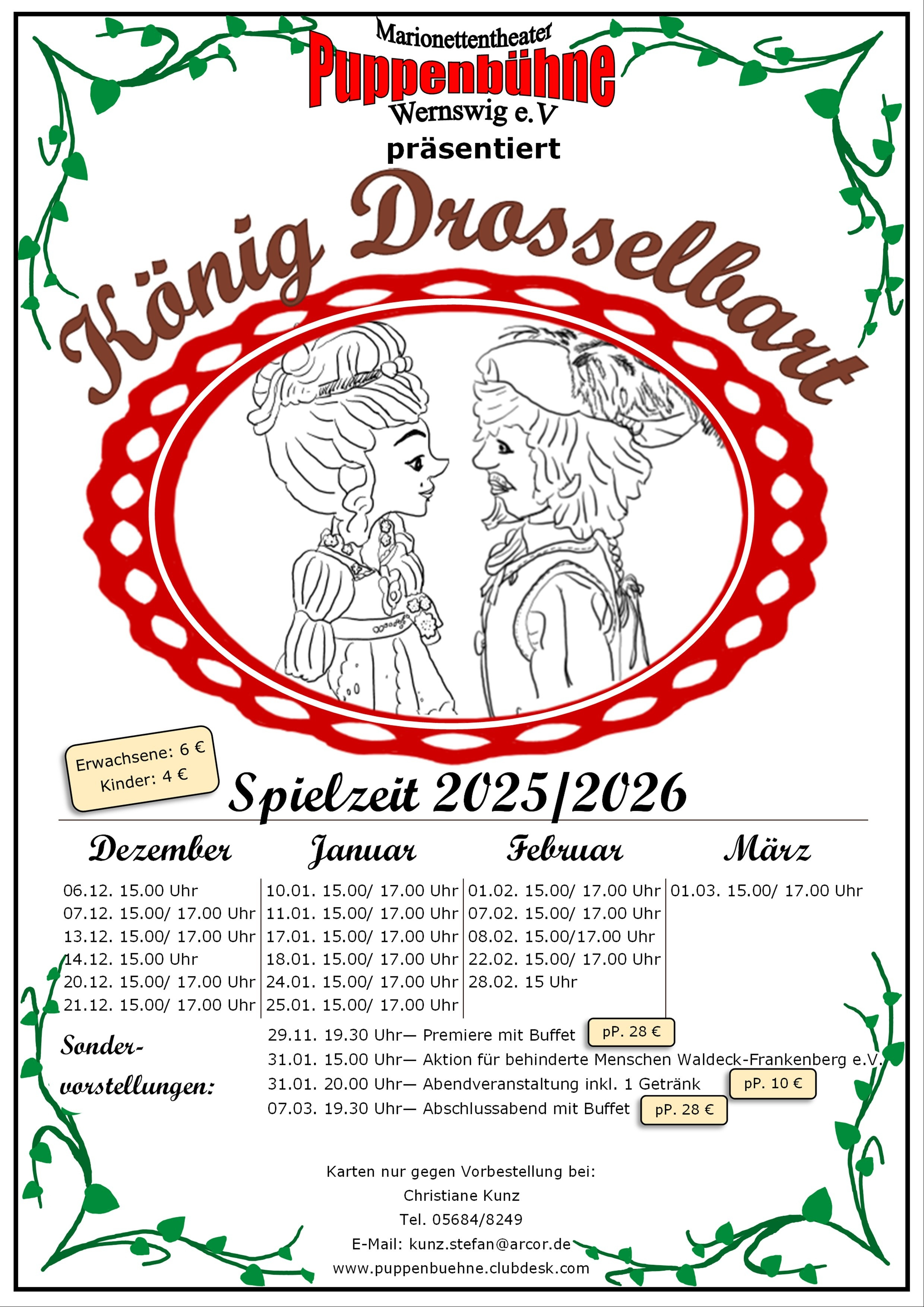 König Drosselbart - Puppenbühne Wernswig