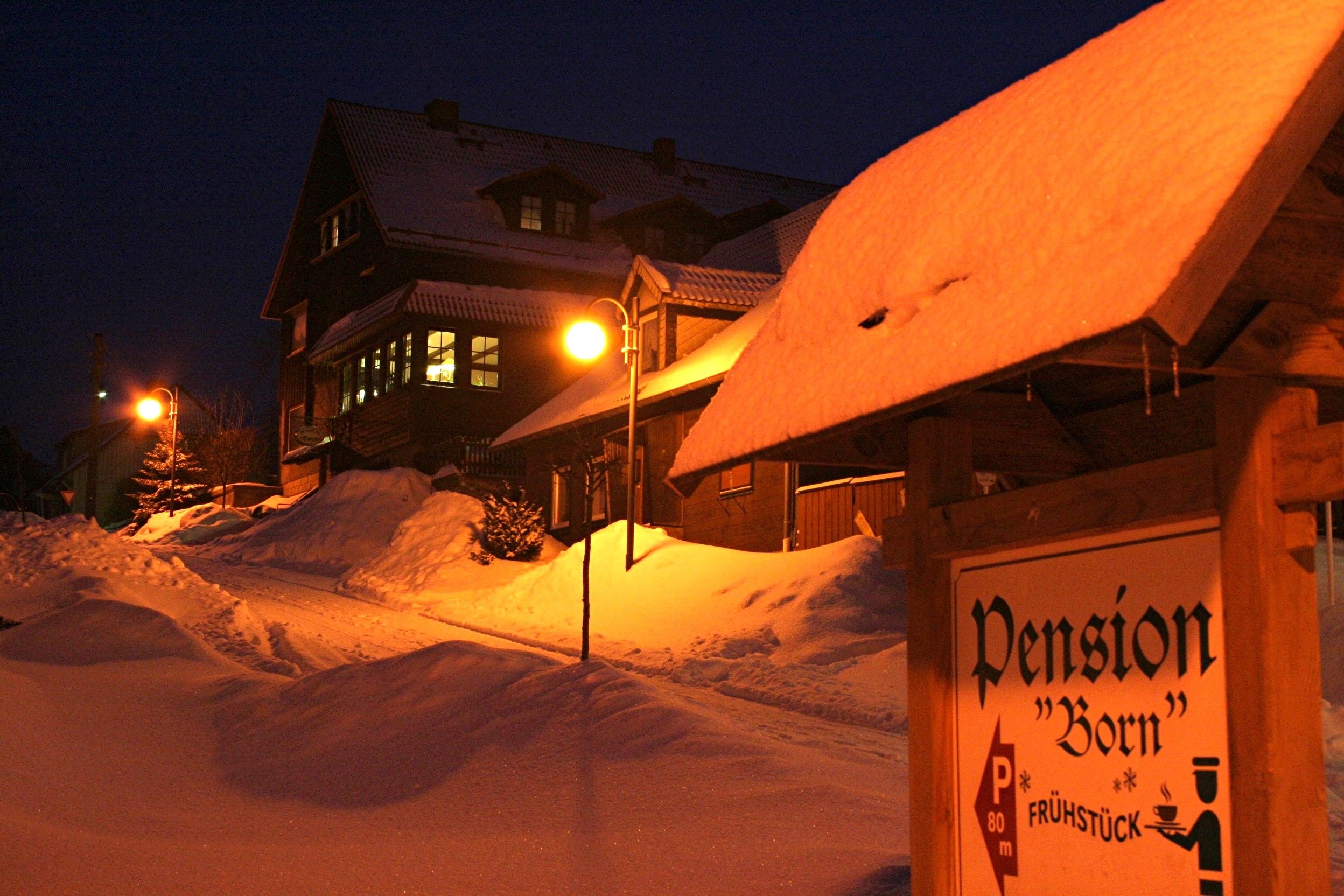 Pension Born in Elbingerode - Außenansicht Winter