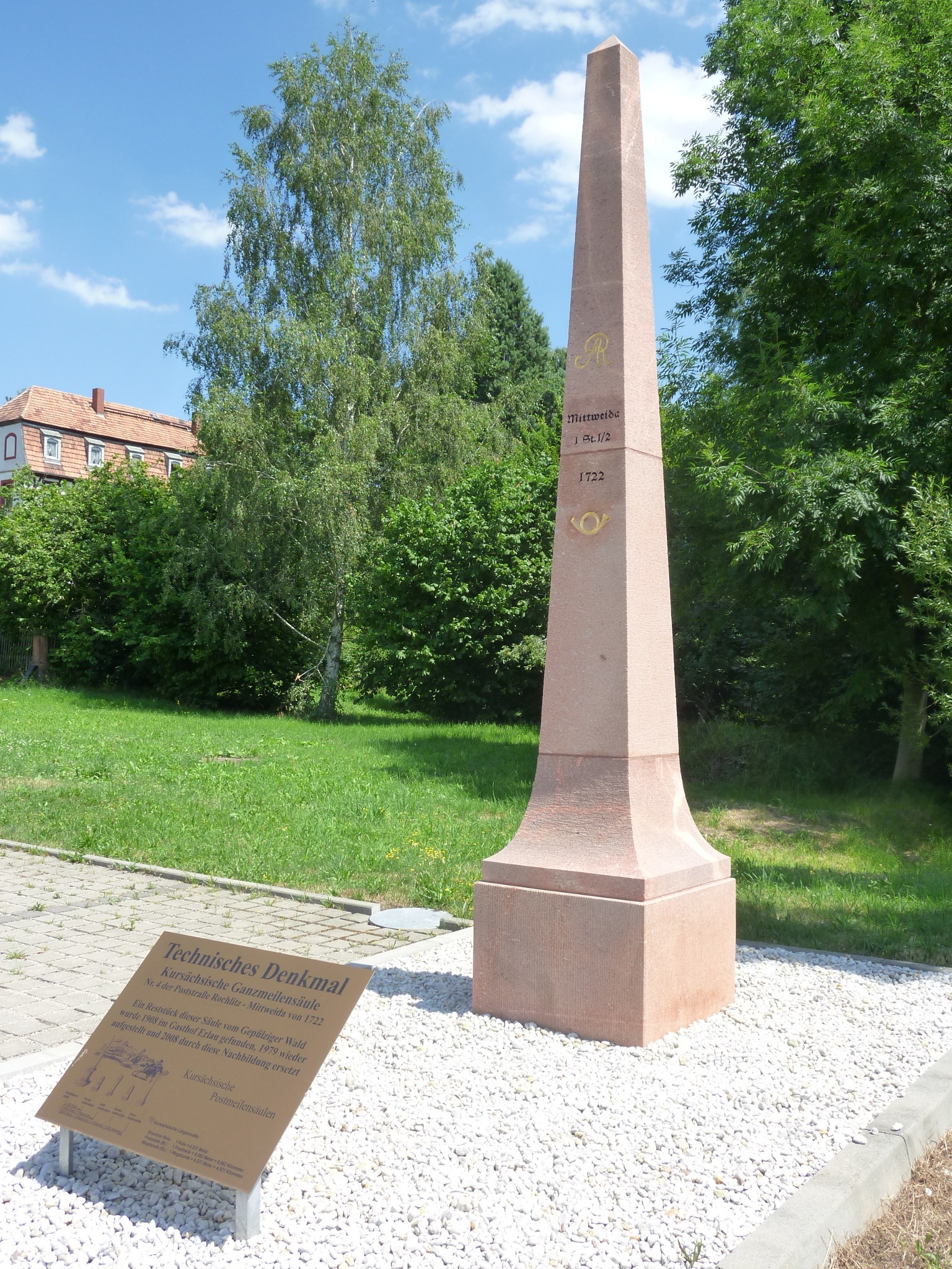 Kursächsische Postmeilensäule Erlau