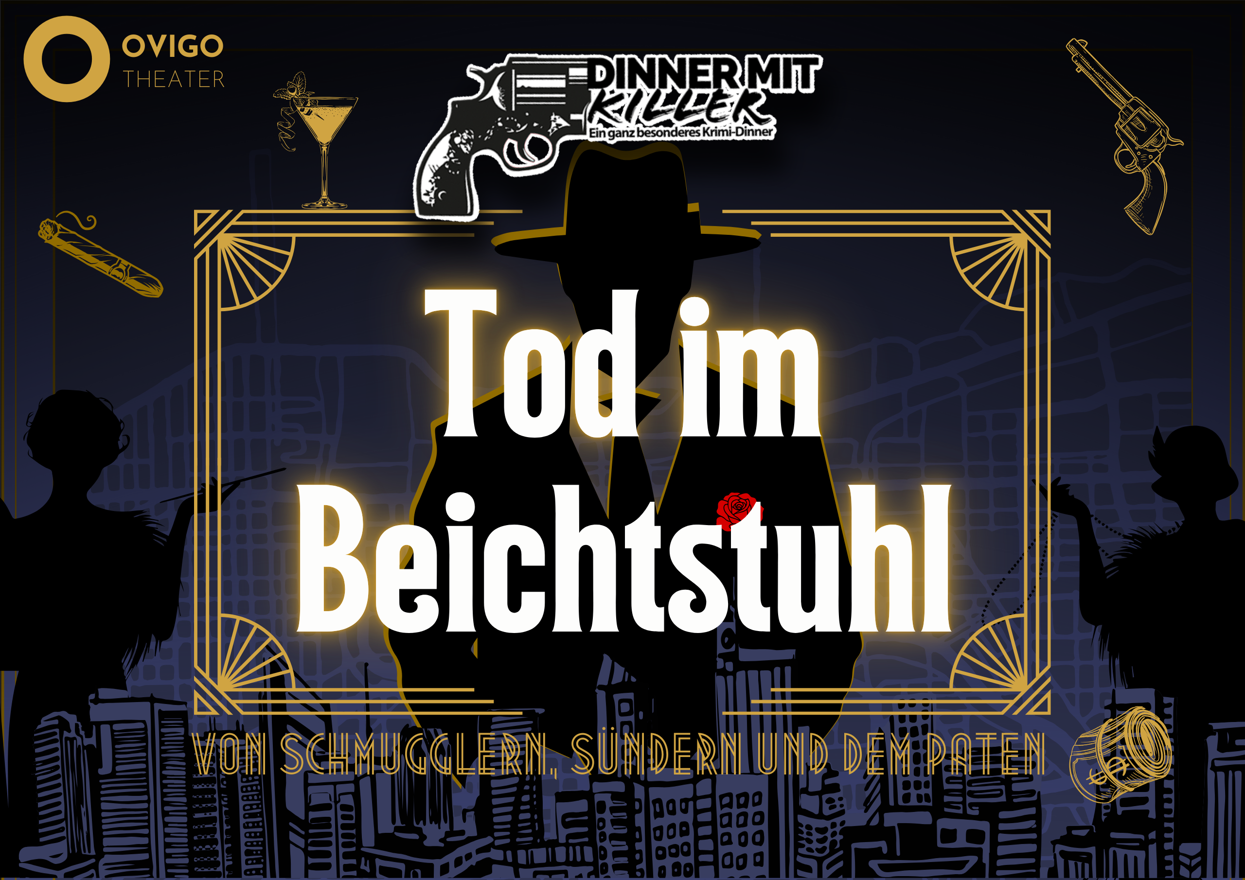 Dinner mit Killer Tod im Beichtstuhl