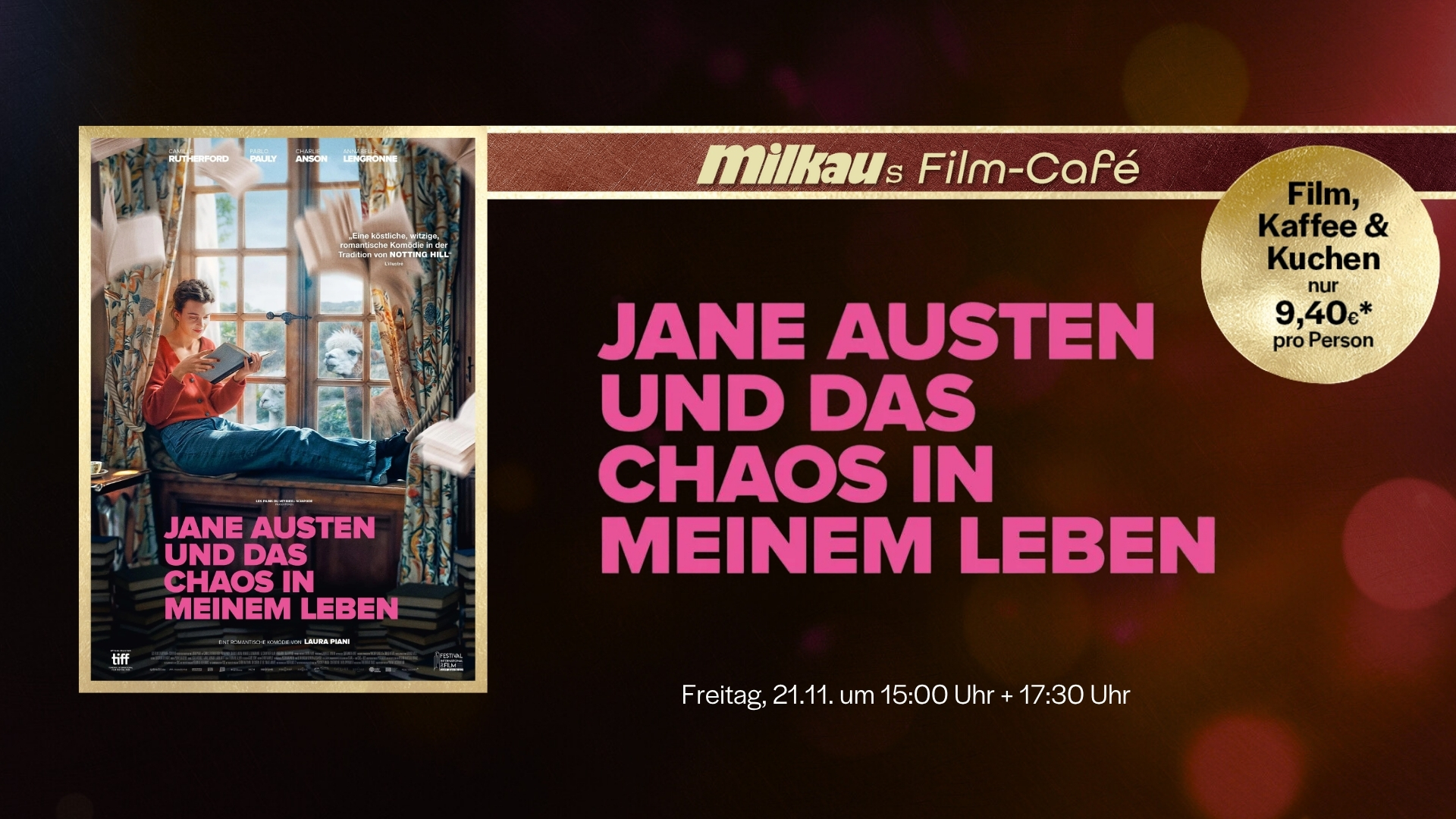 Milkaus Filmcafé: Jane Austen und das Chaos in meinem Kopf