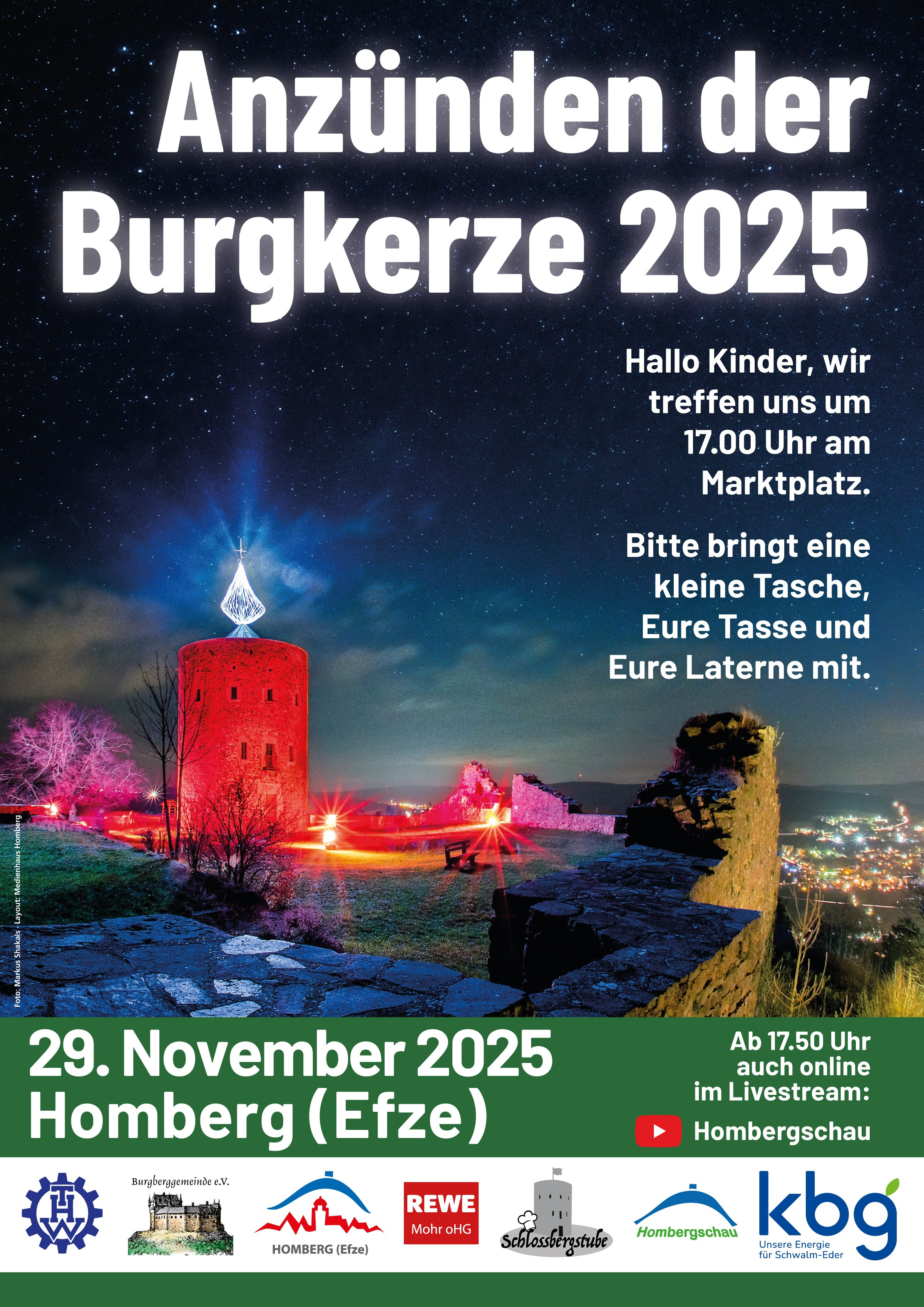 Anzünden der Burgkerze 2025
