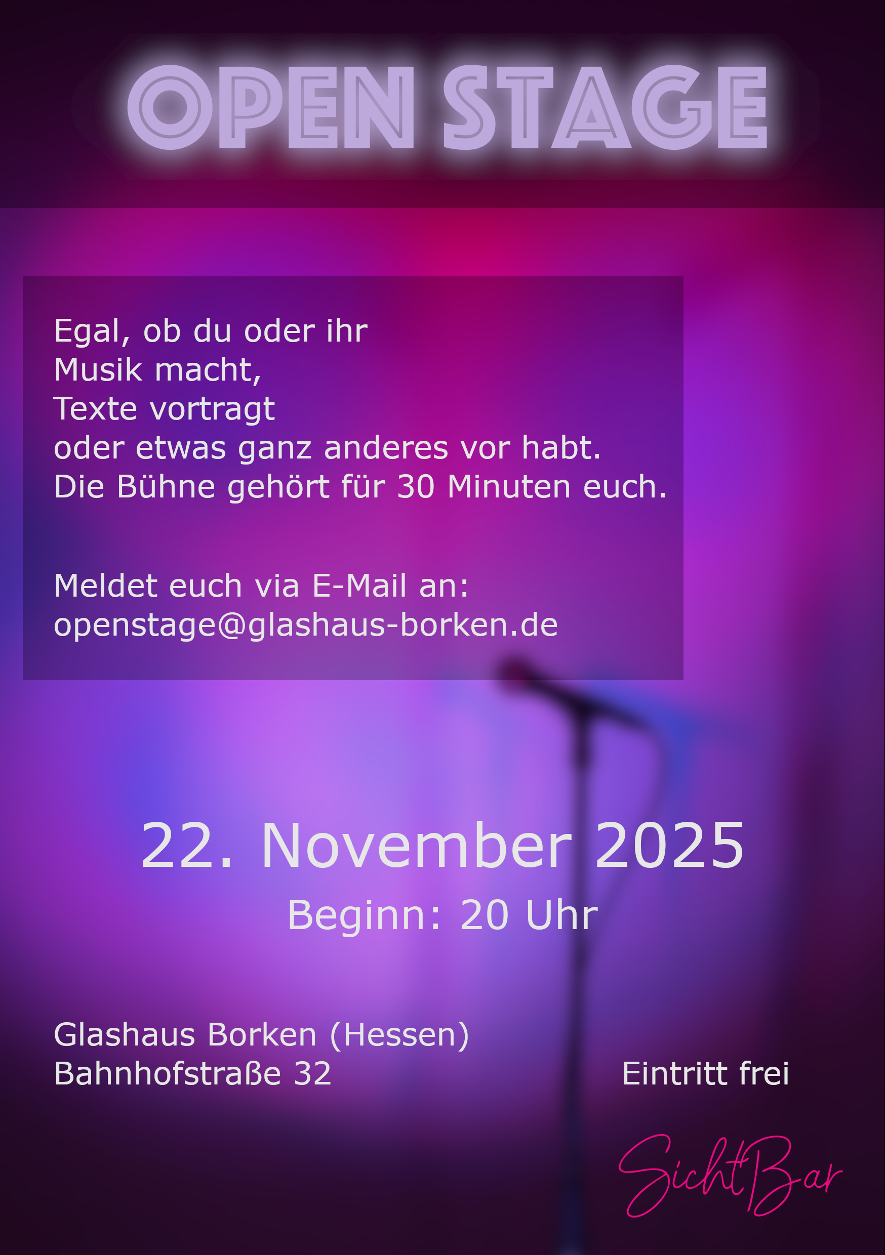 Glashaus-Open-Stage-Flyer